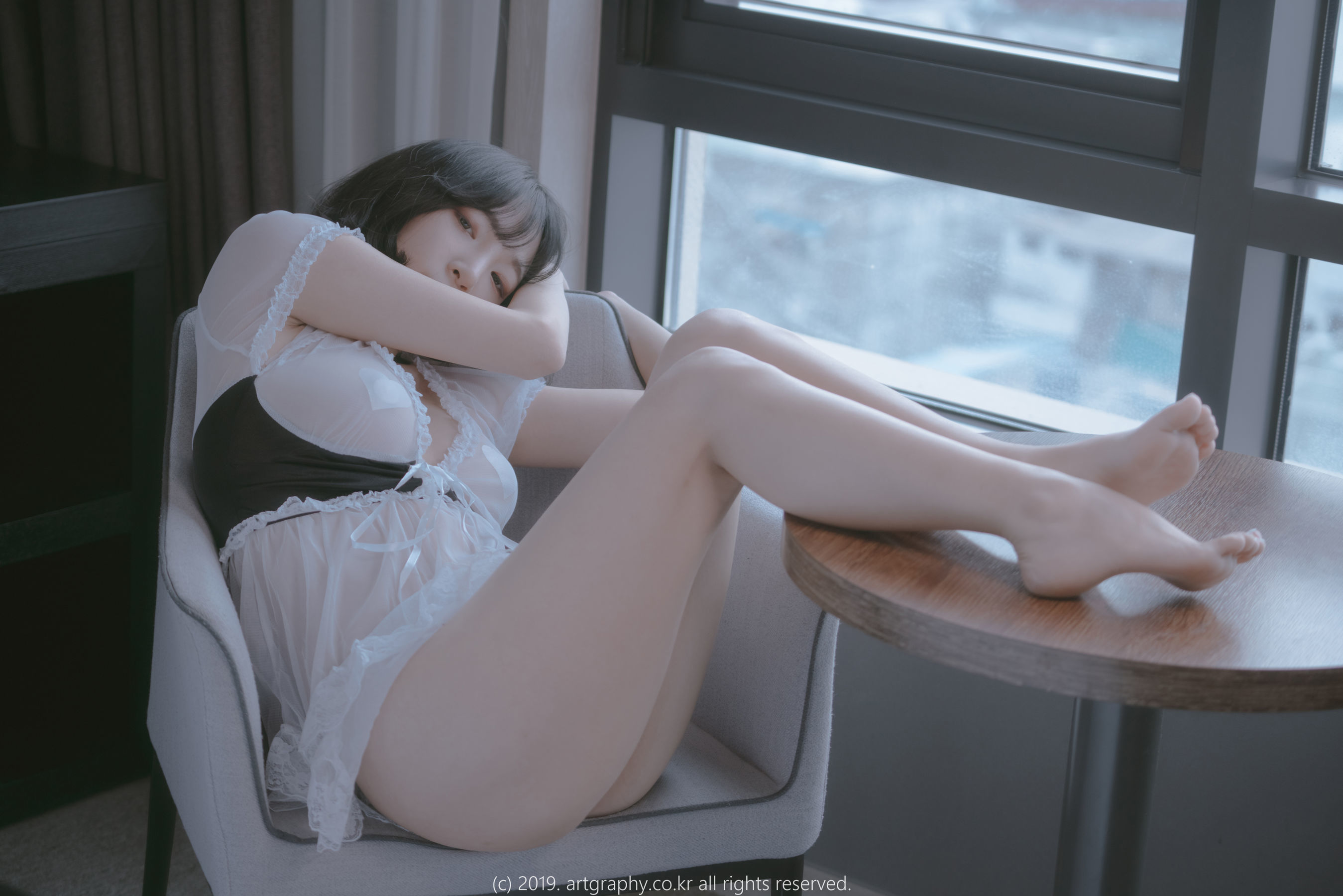 [ARTGRAVIA] VOL.069 姜仁卿 – 透视睡衣+古典红色睡袍 [45P]