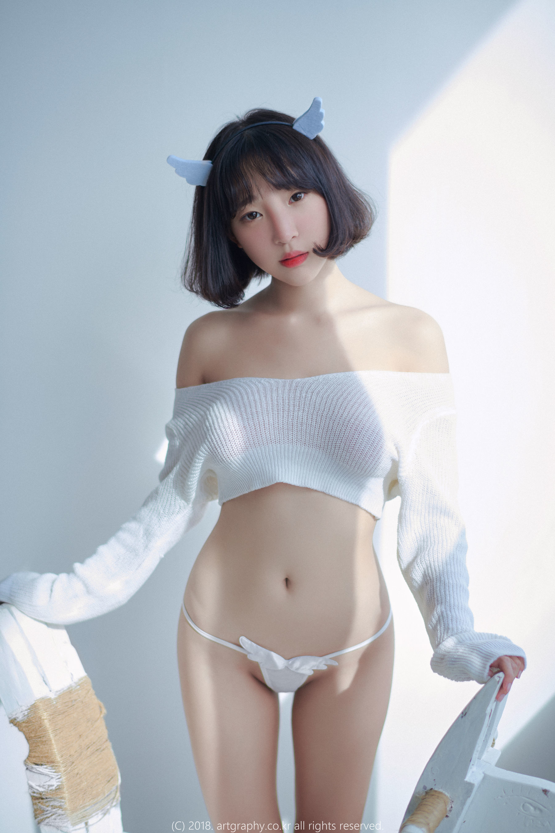 [ARTGRAVIA] VOL.039 姜仁卿 – 白猫少女+奶牛尤物 [48P]