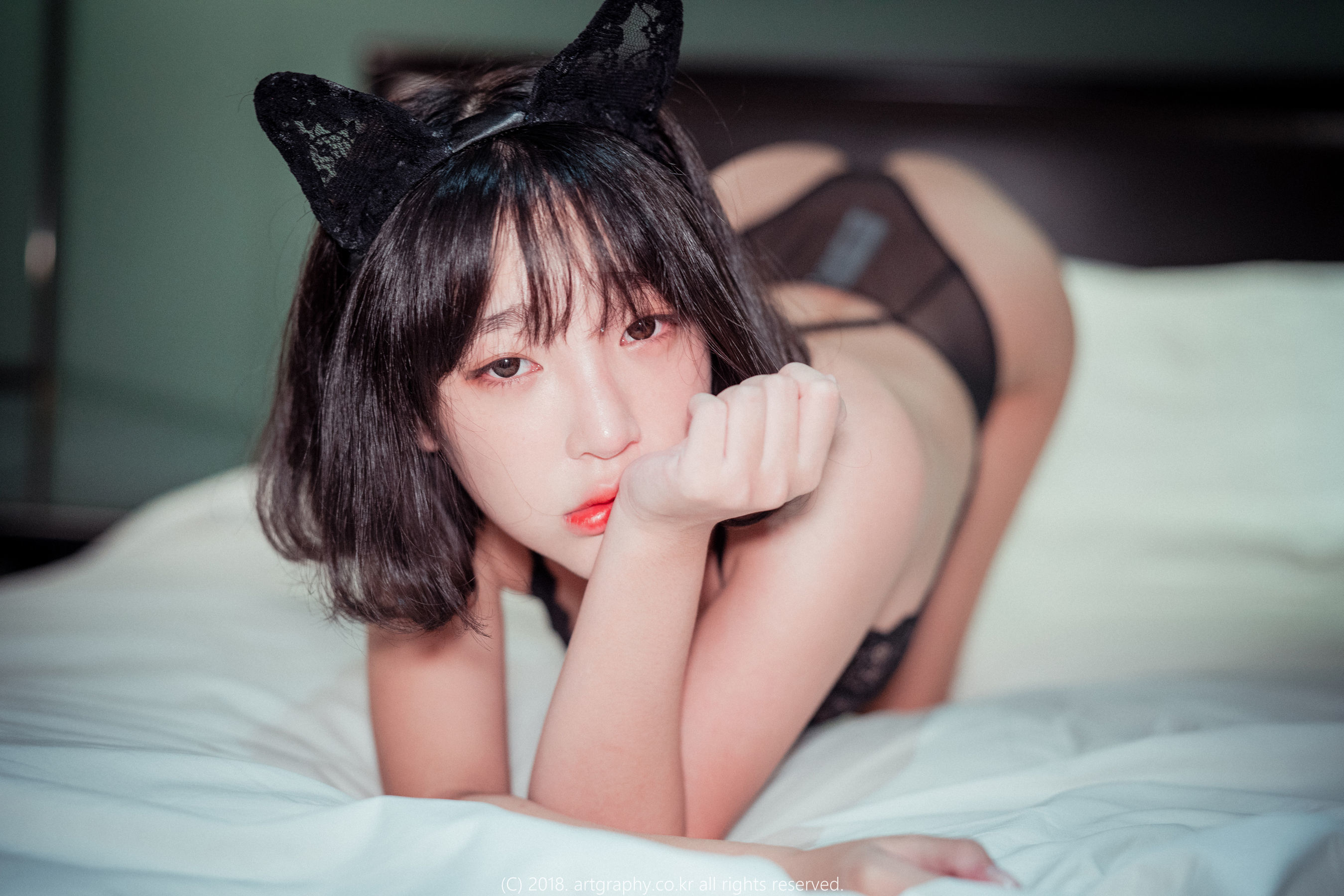 [ARTGRAVIA] VOL.034 姜仁卿 – 蕾丝猫女 [41P]