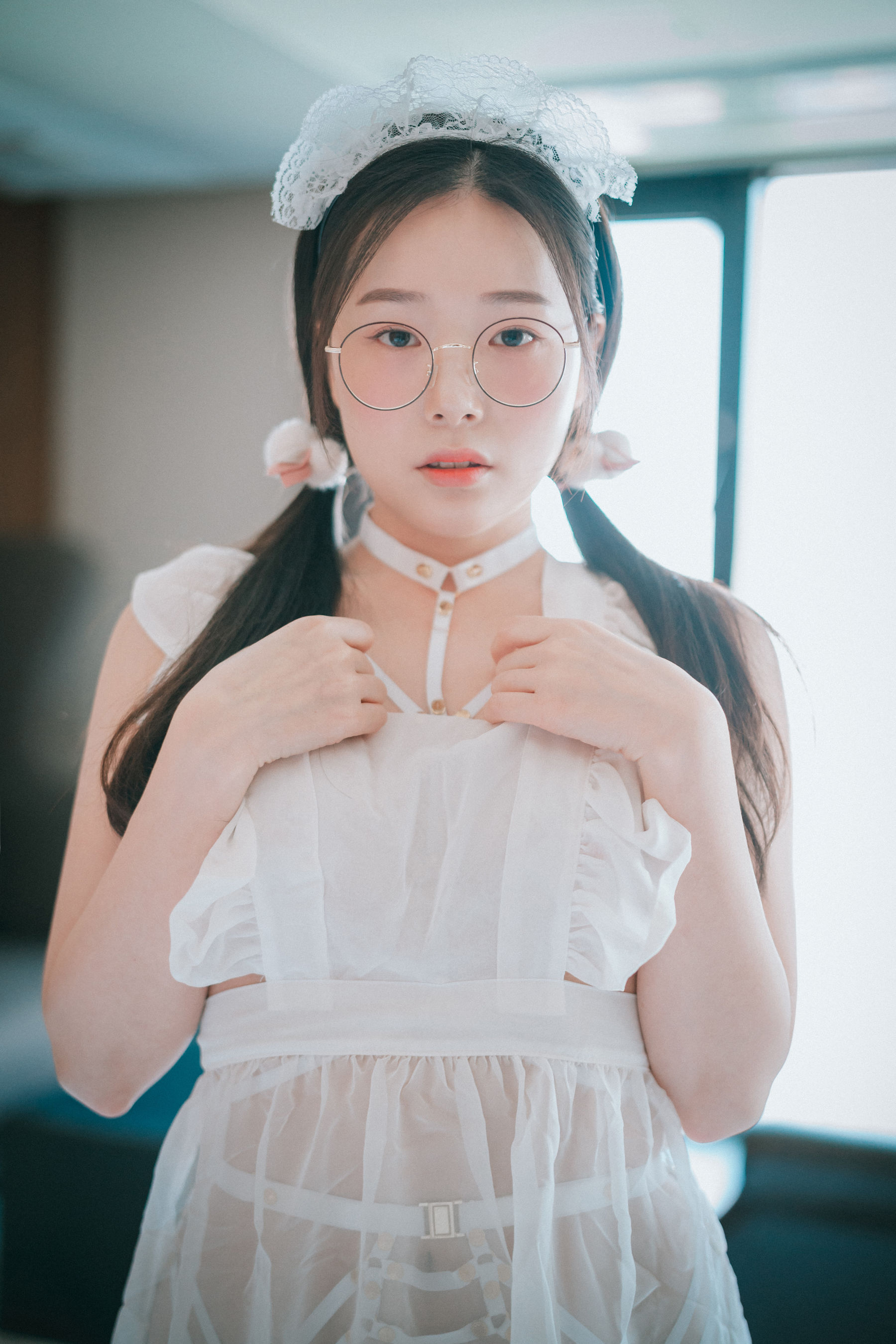 [DJAWA] PIA – Sheer Chiffon Apron [65P]