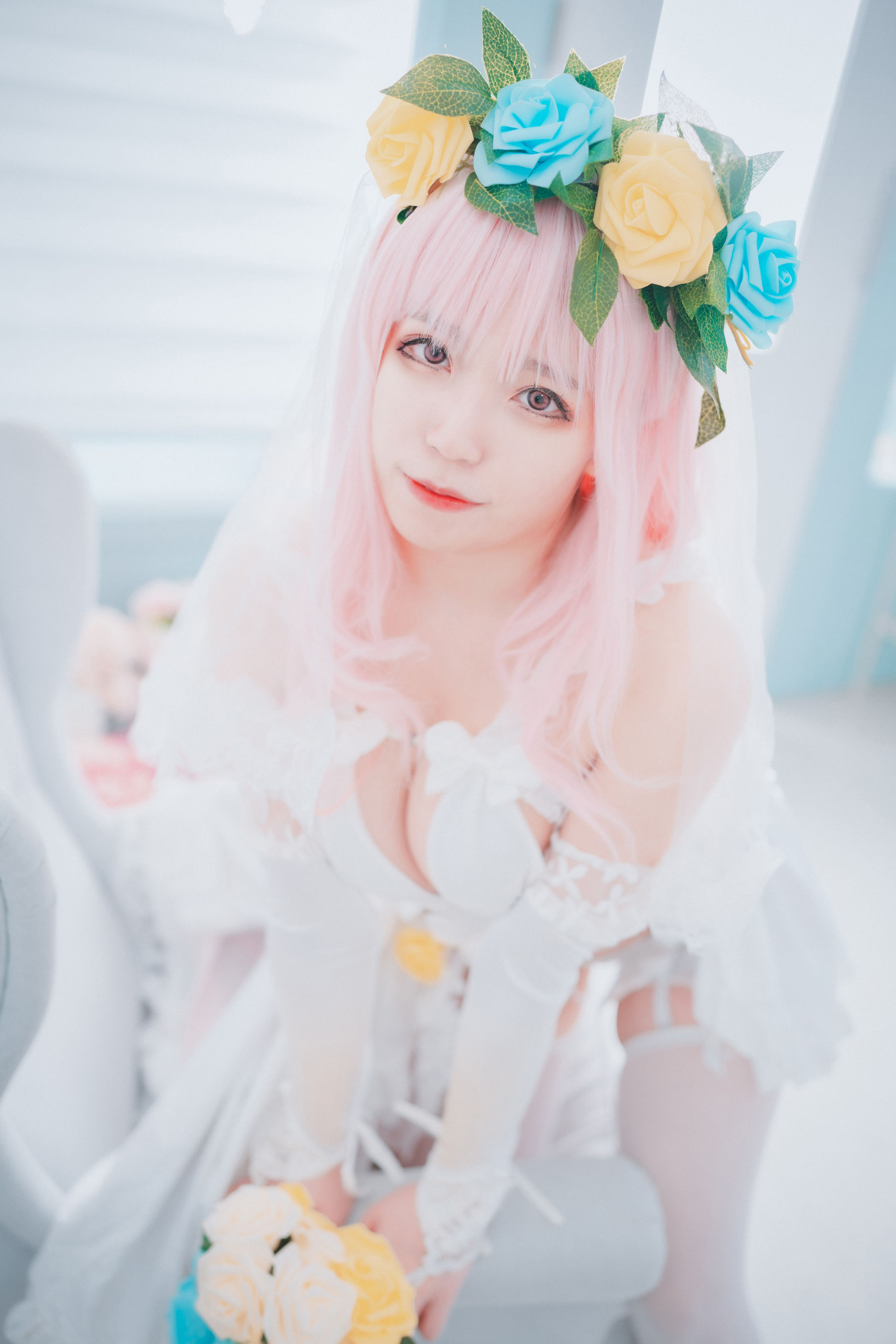 [DJAWA] Myaron – Super Sonico White Wedding [25P]