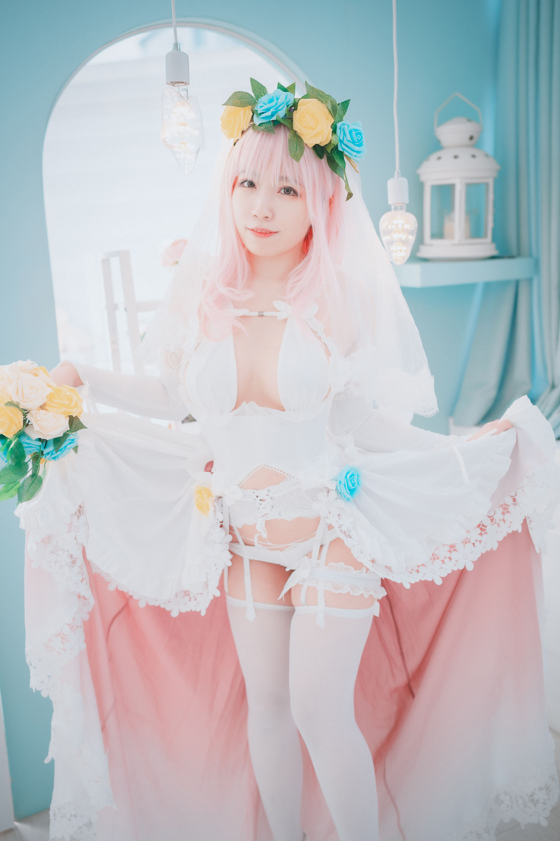 [DJAWA] Myaron – Super Sonico White Wedding [25P]
