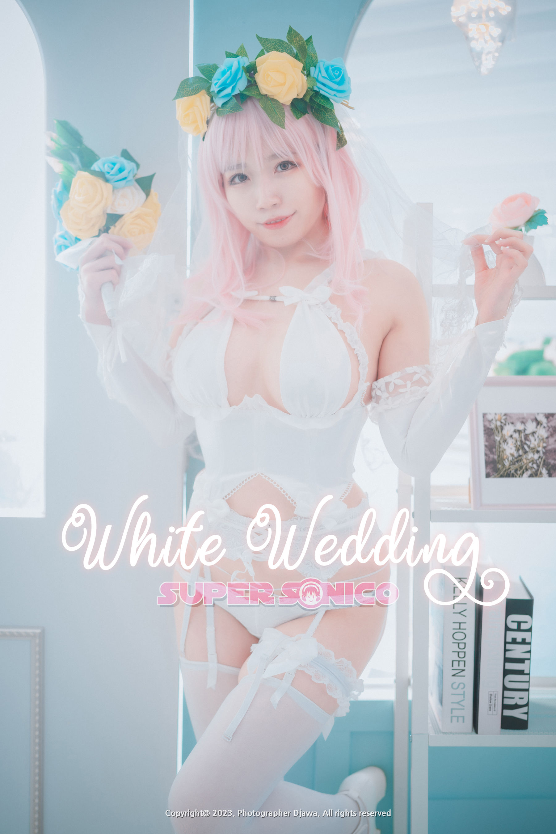 [DJAWA] Myaron – Super Sonico White Wedding [25P]
