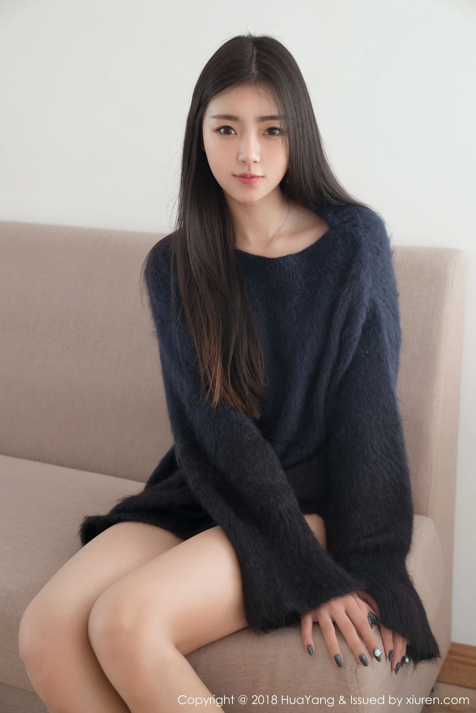 可樂Vicky《毛衣+白衬衫》 花漾 Vol.027