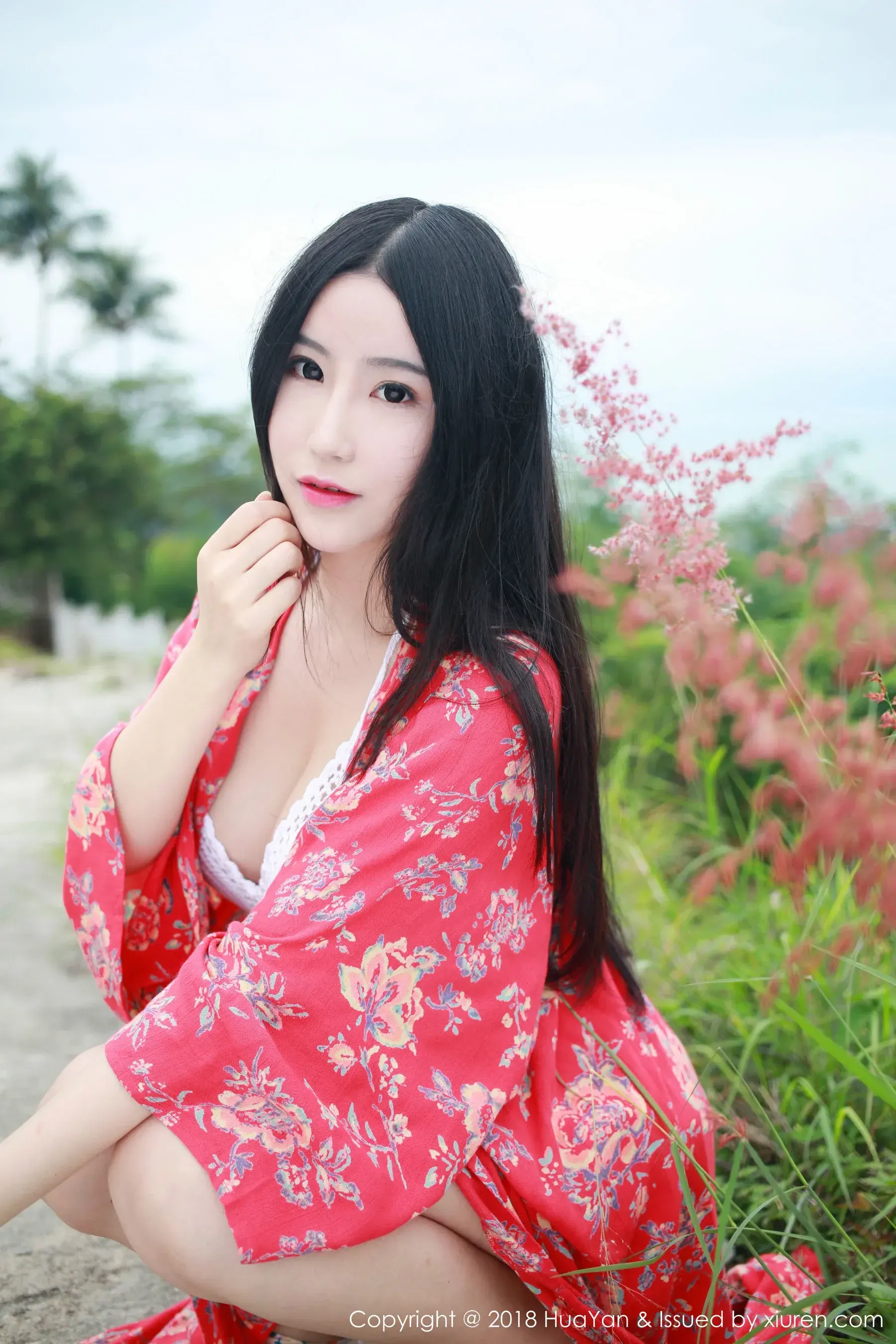 谢芷馨Sindy《泰国苏梅岛旅拍》第2套 花の颜 Vol.055