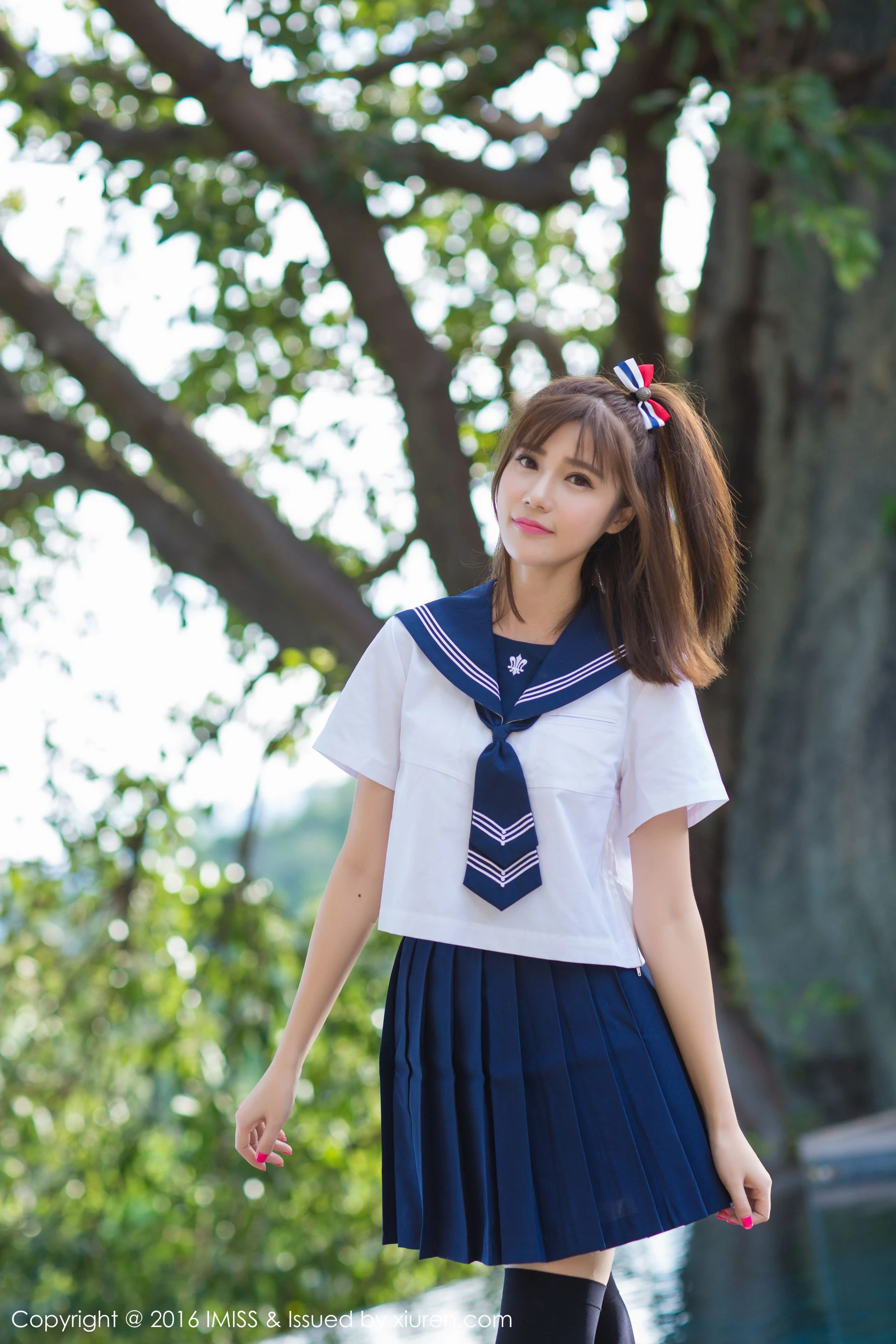 Sandy陈天扬《清纯校服系列+性感比基尼》 爱蜜社IMiss Vol.134