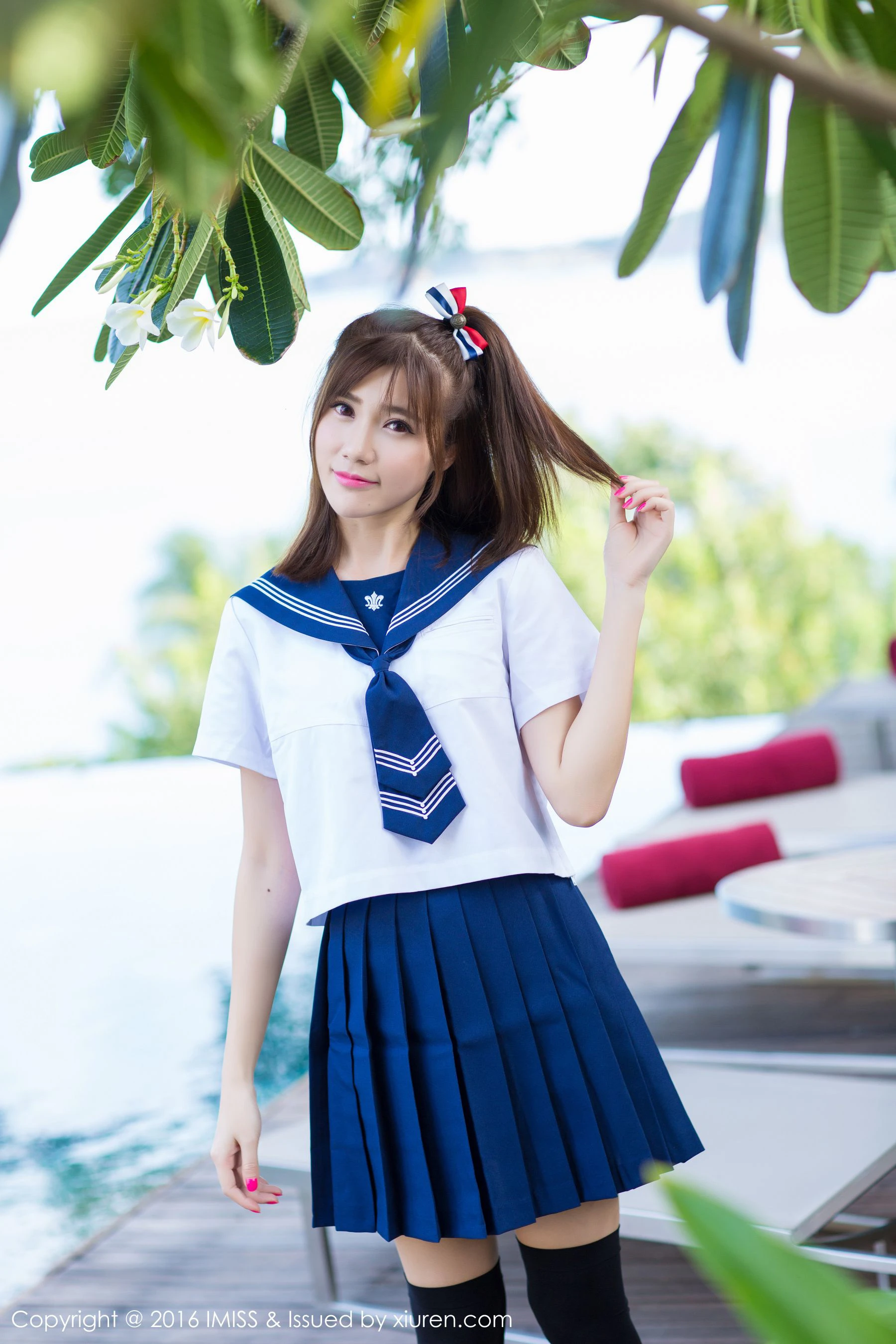 Sandy陈天扬《清纯校服系列+性感比基尼》 爱蜜社IMiss Vol.134