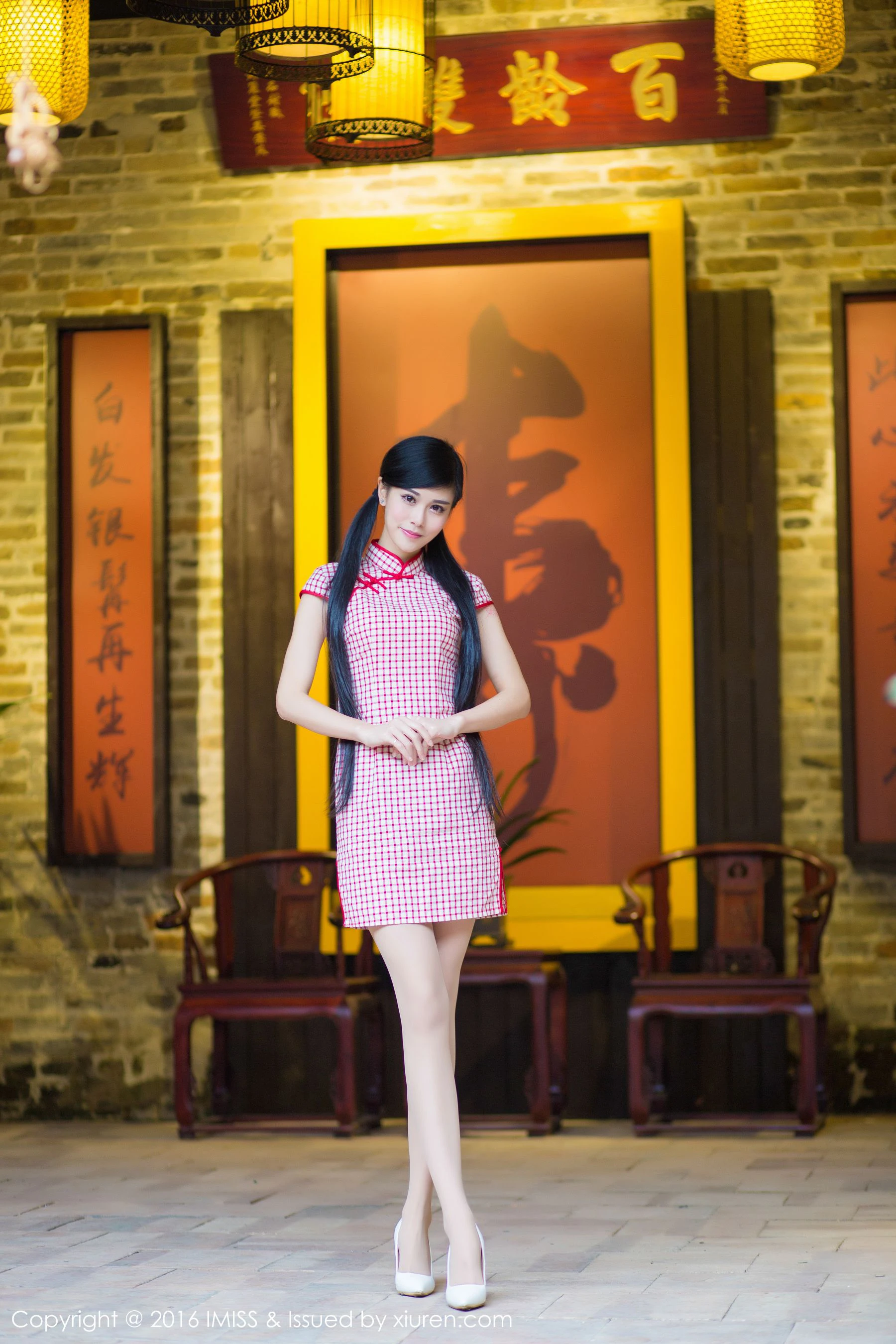 王曼妮、谭小雅《古典旗袍系列》爱蜜社IMiss Vol.070