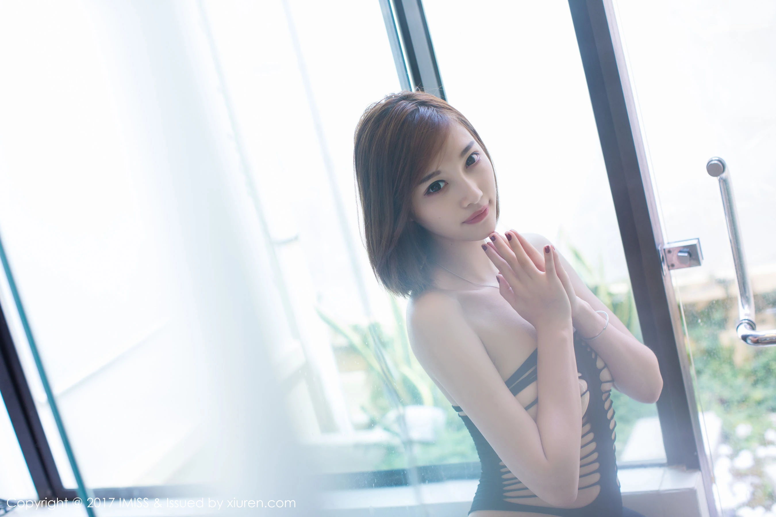 杨晨晨sugar《黑丝美腿+蕾丝内衣诱惑~》 爱蜜社 VOL.161