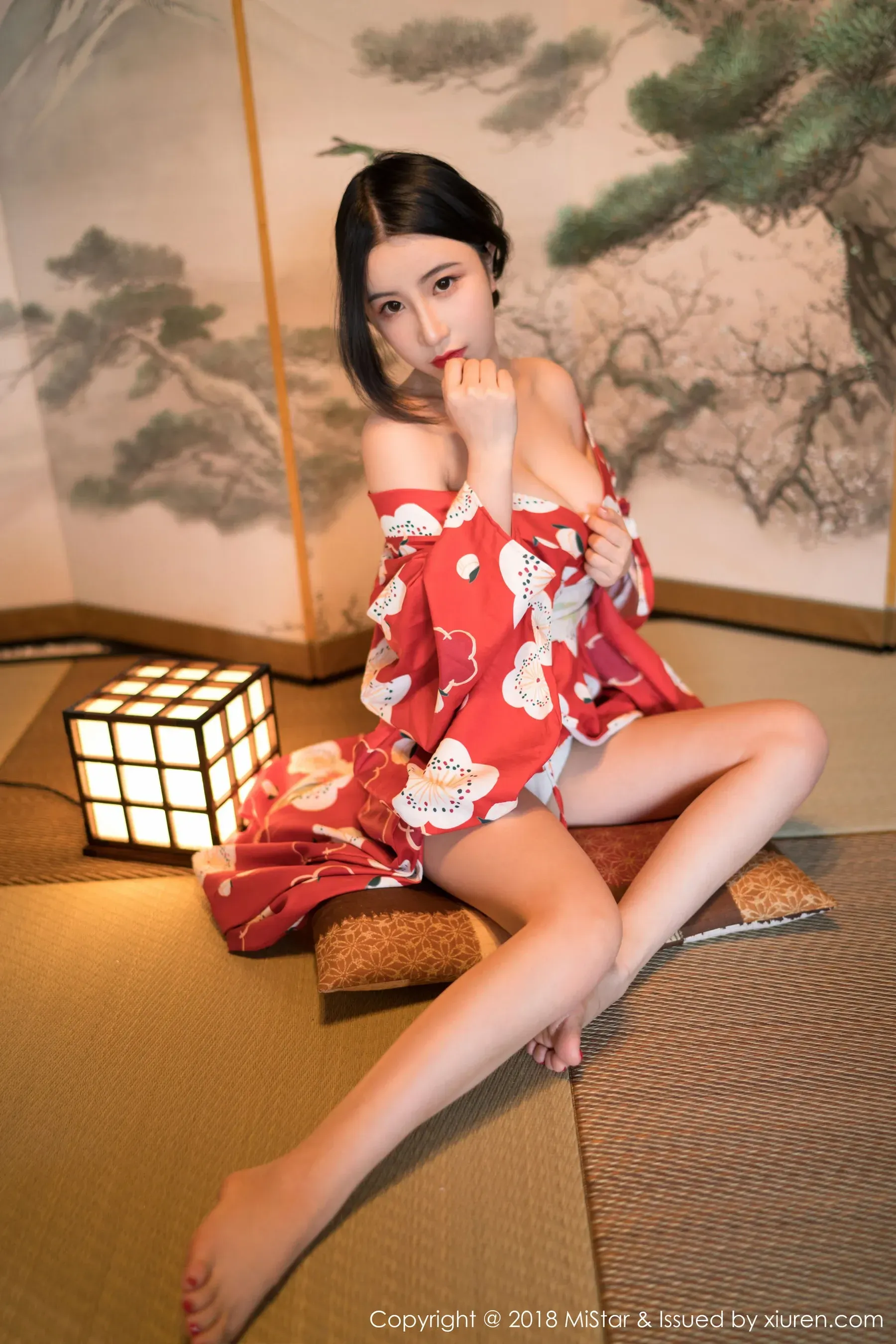 谢芷馨Sindy《娇艳红色和服》 魅妍社 VOL.210