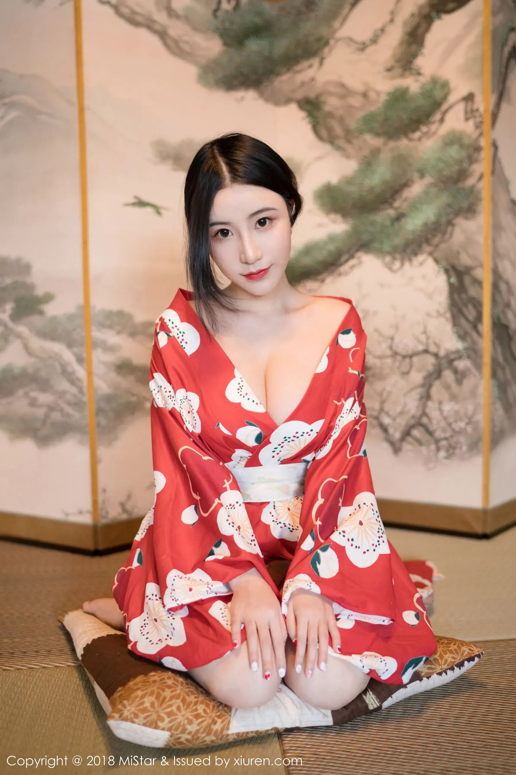 谢芷馨Sindy《娇艳红色和服》 魅妍社 VOL.210