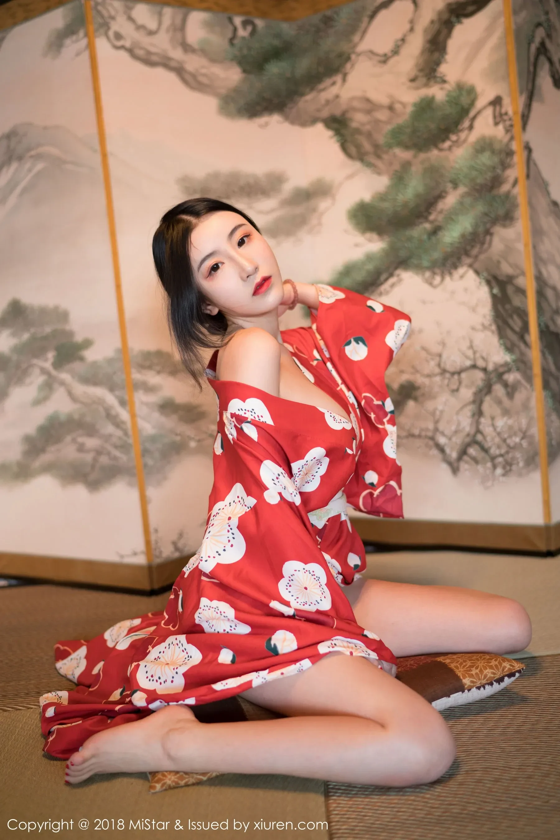 谢芷馨Sindy《娇艳红色和服》 魅妍社 VOL.210