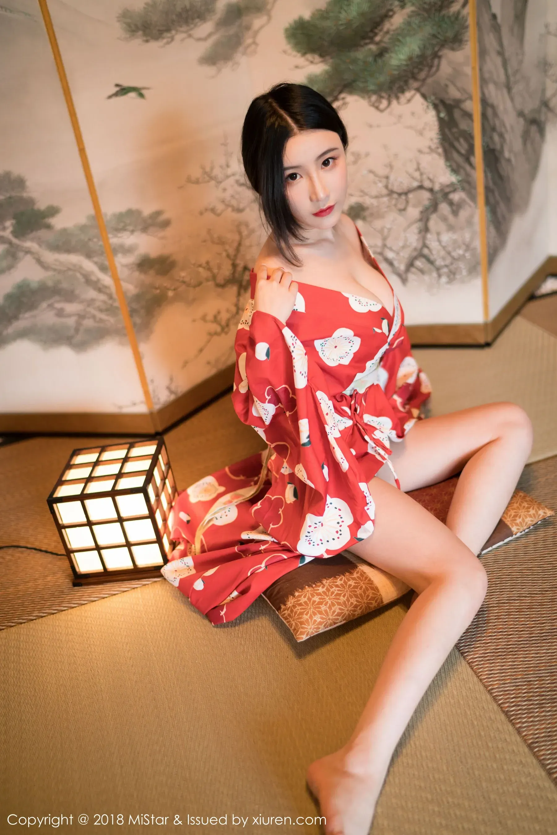 谢芷馨Sindy《娇艳红色和服》 魅妍社 VOL.210