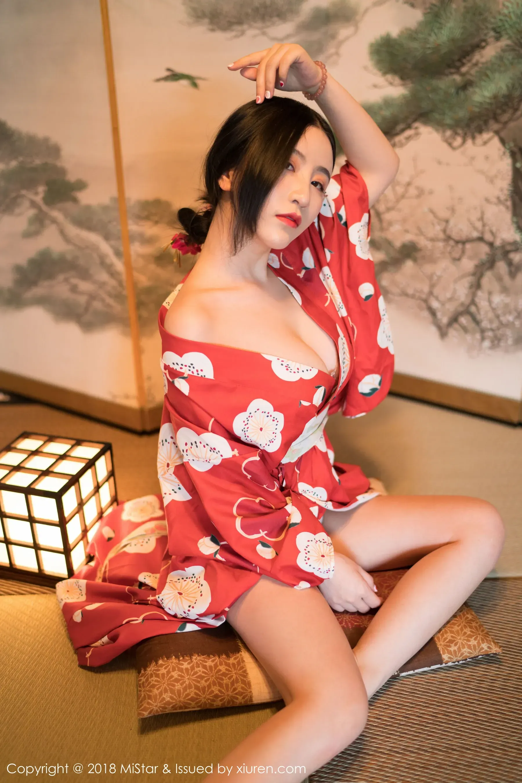 谢芷馨Sindy《娇艳红色和服》 魅妍社 VOL.210