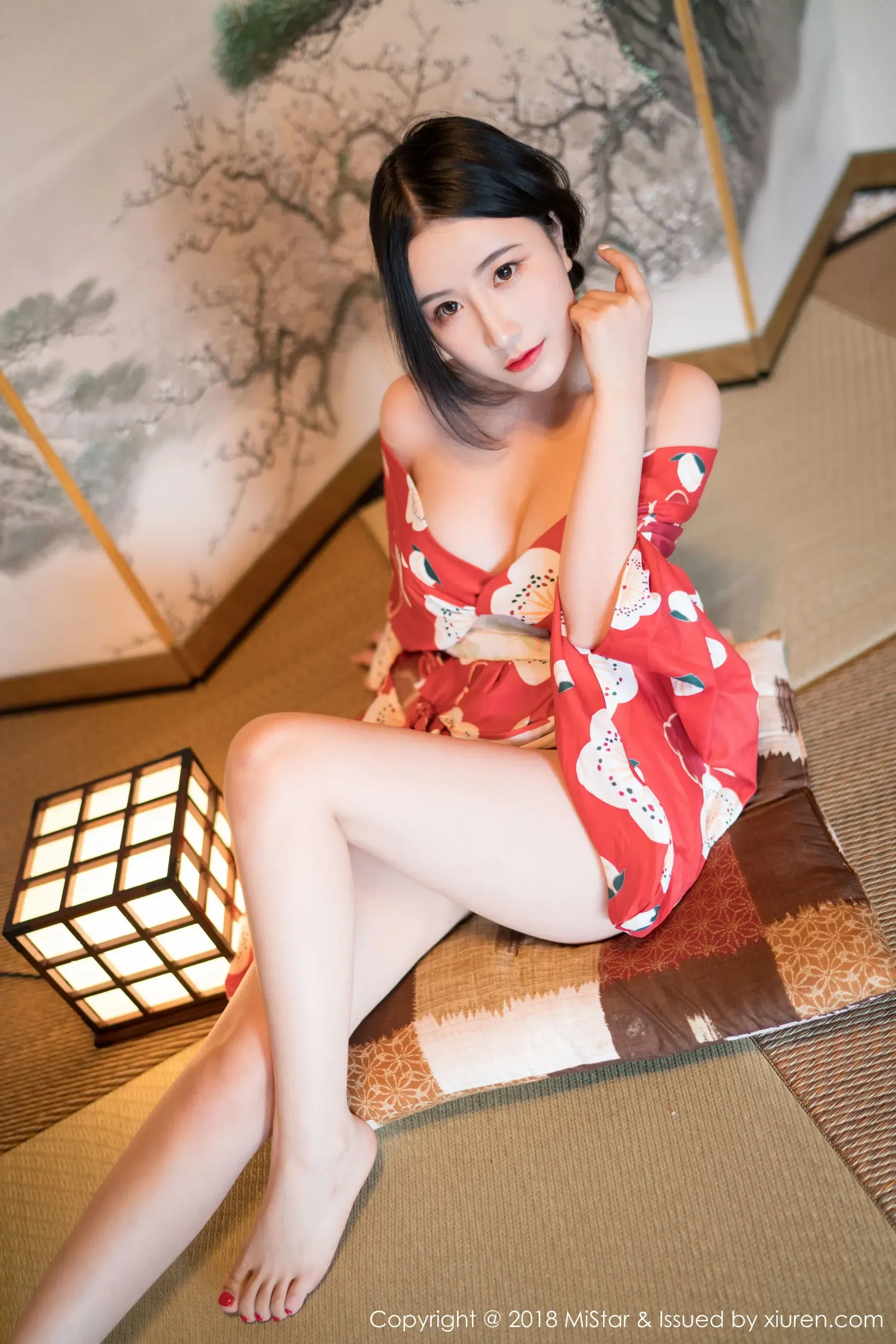 谢芷馨Sindy《娇艳红色和服》 魅妍社 VOL.210