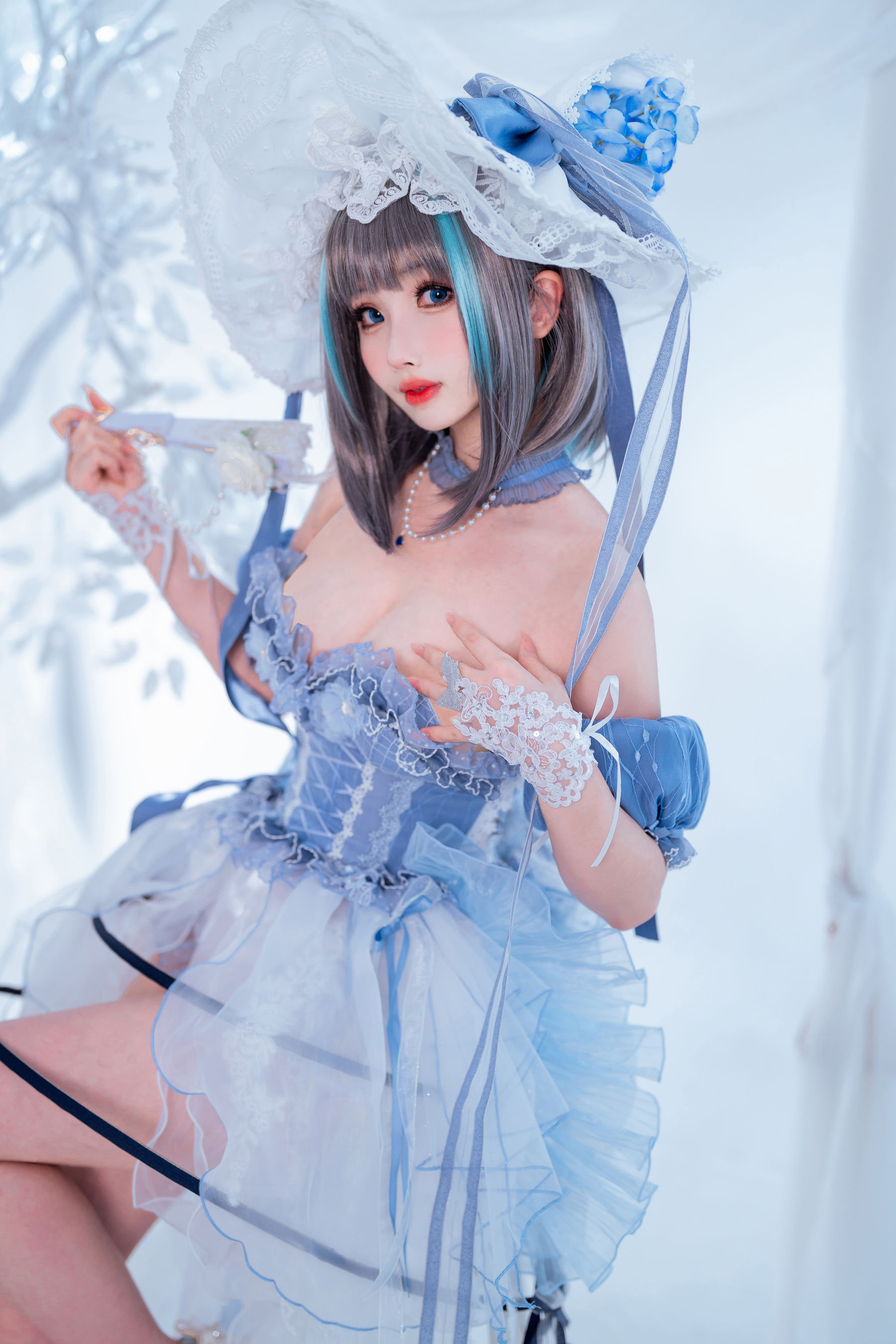 COS福利rioko凉凉子(肉扣热热子) – 柴郡冰雪公主 [40P]