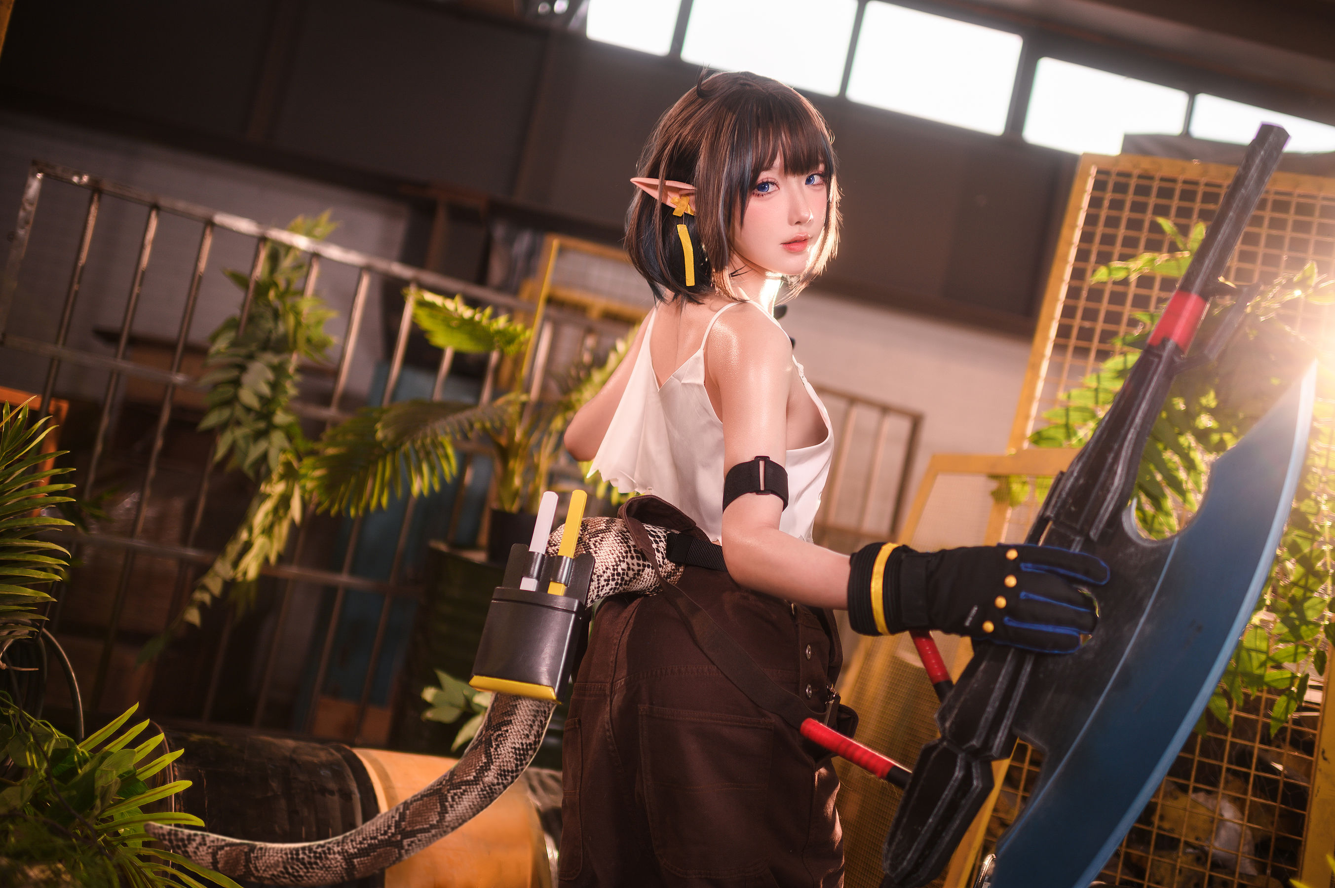 动漫博主阿包也是兔娘 – 明日方舟 森蚺 [33P]