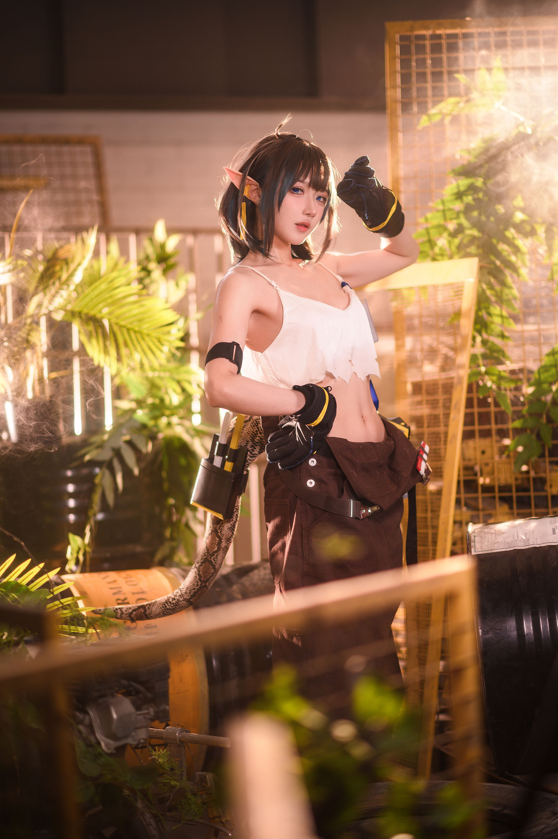 动漫博主阿包也是兔娘 – 明日方舟 森蚺 [33P]