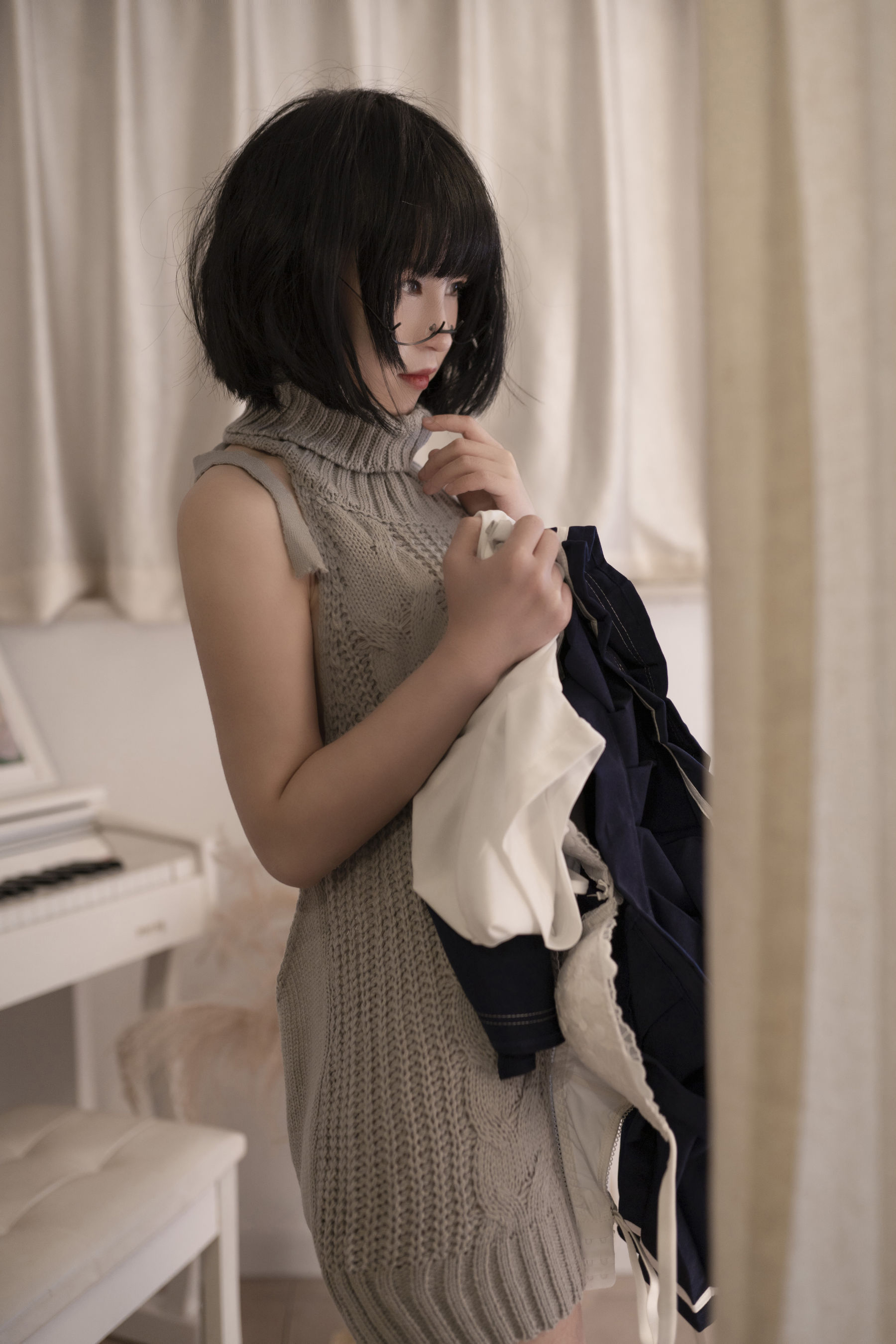 美少女晕崽 – 维修洗衣机 [44P]