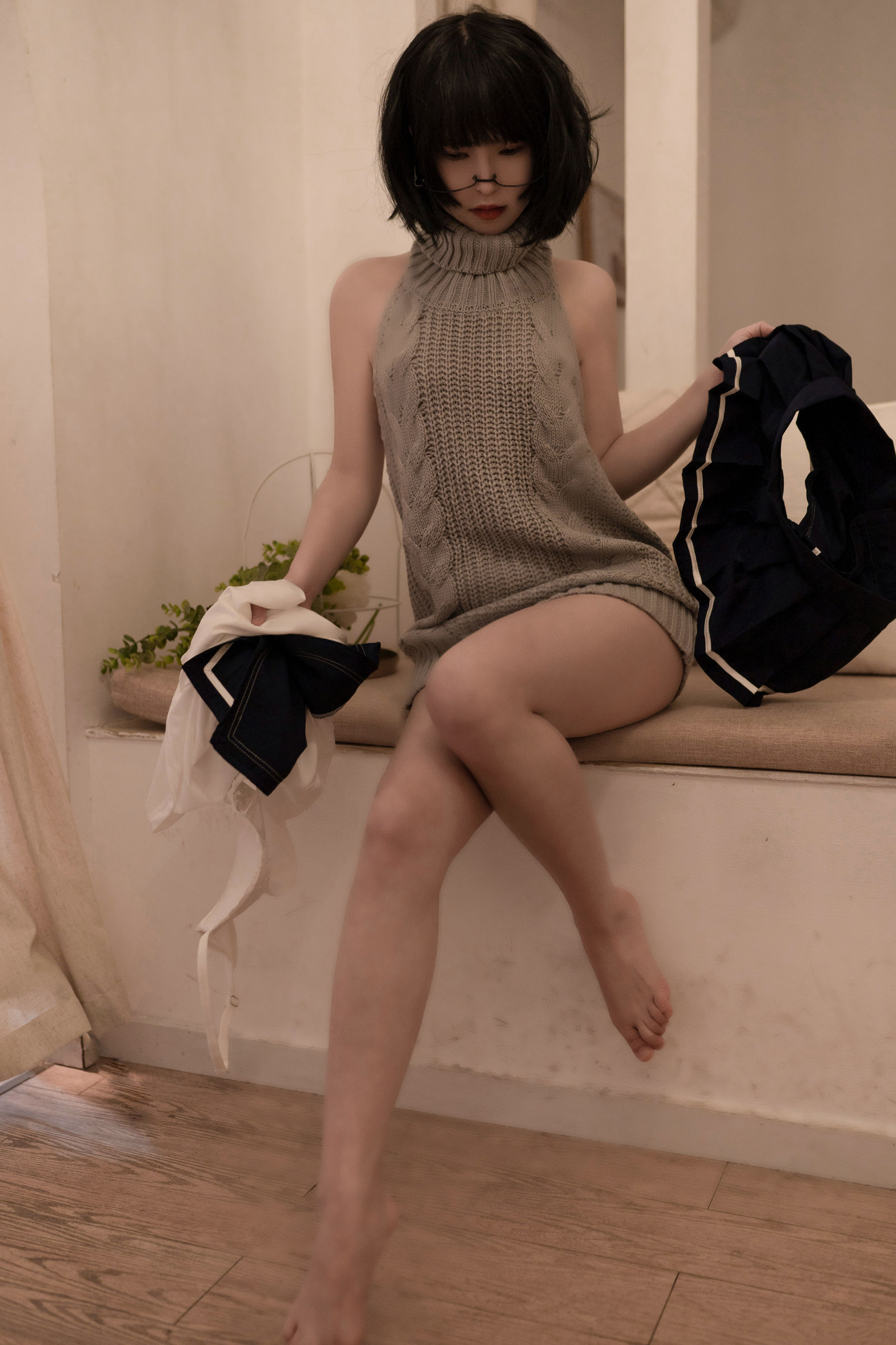 美少女晕崽 – 维修洗衣机 [44P]