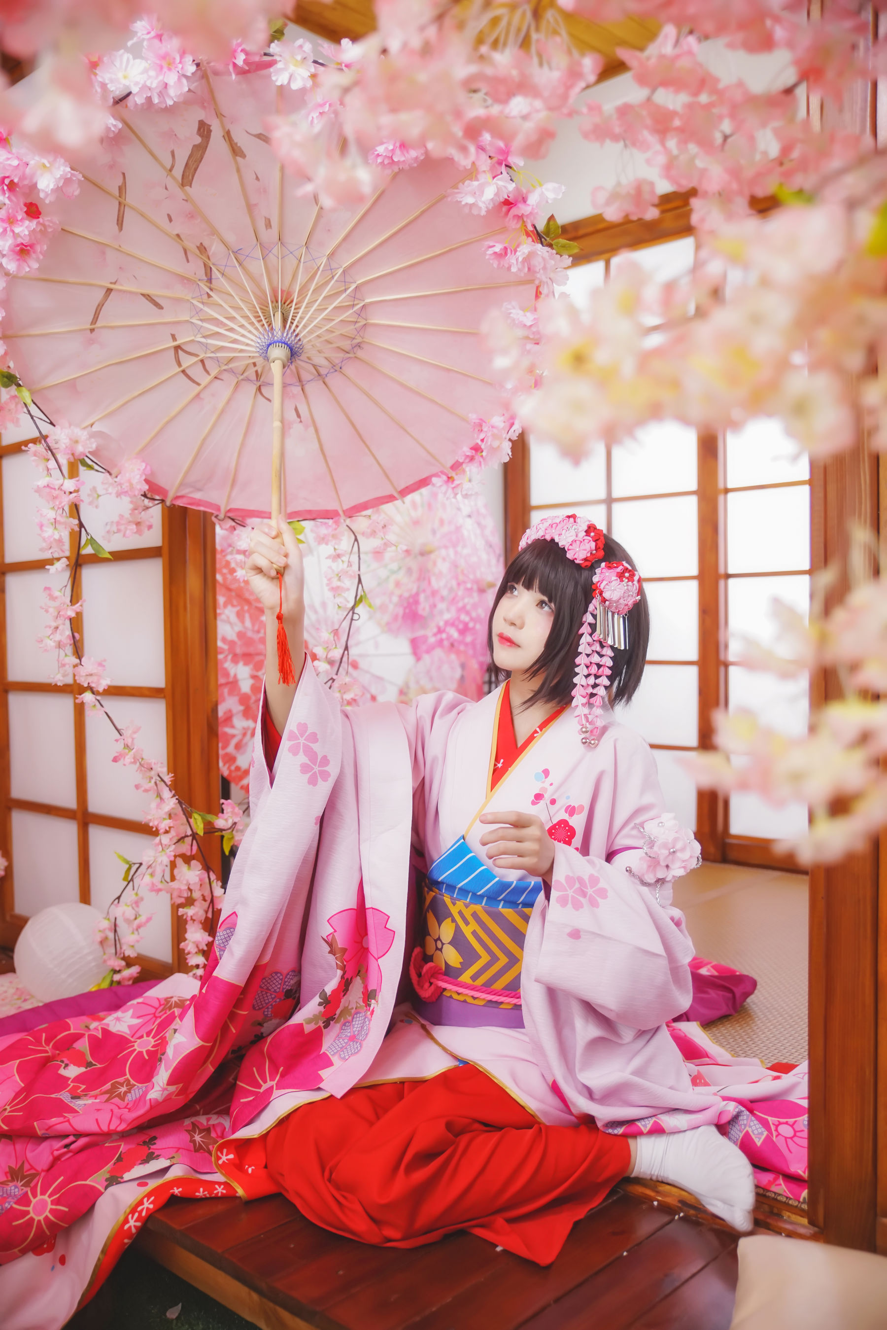 [萝莉COS] 桜桃喵《(加藤惠)和服》 [23P]
