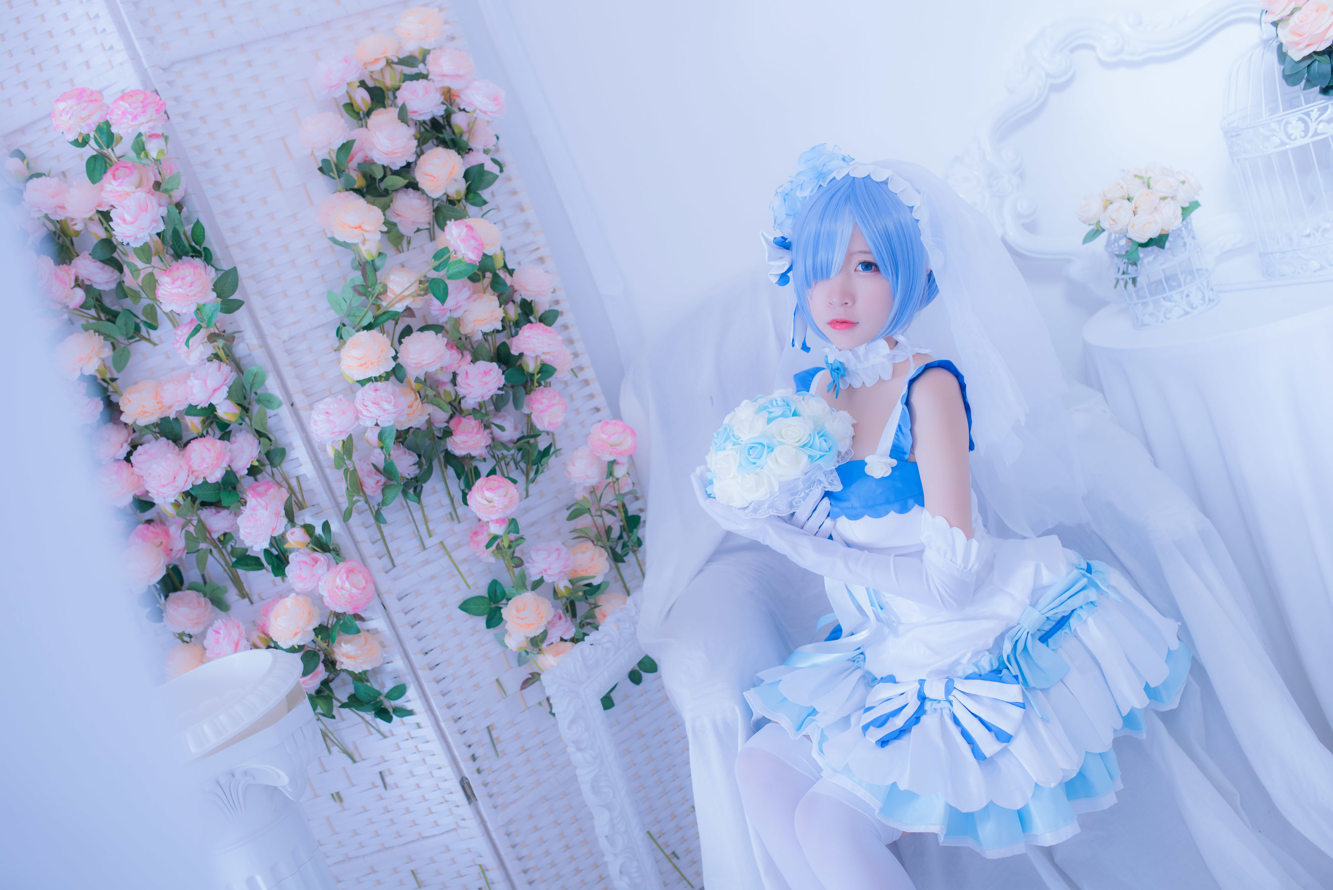 人气Coser二佐Nisa 雷姆花嫁 [33P]