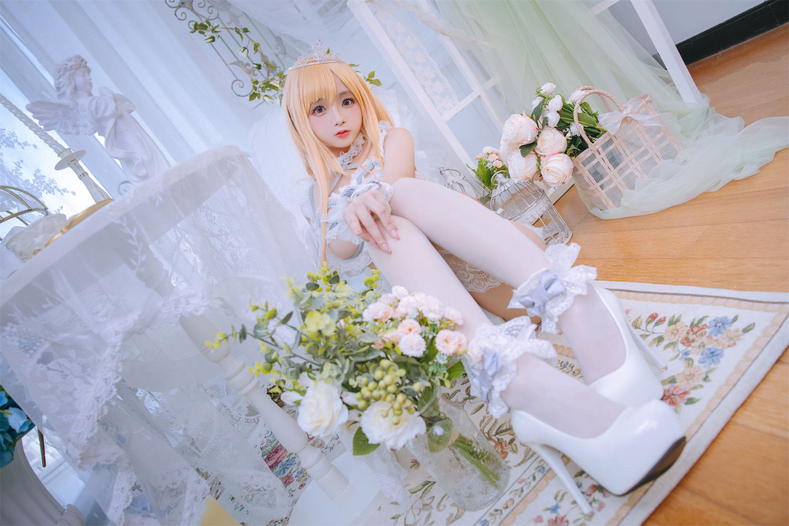 Cosplay日奈娇 – 喜多川海梦 花嫁 [71P]