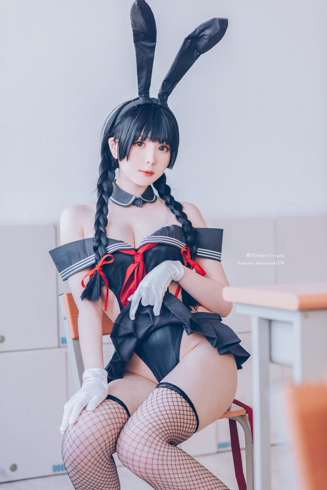 微博妹纸霜月shimo – 卯月桃子 水手服兔女郎 [19P]