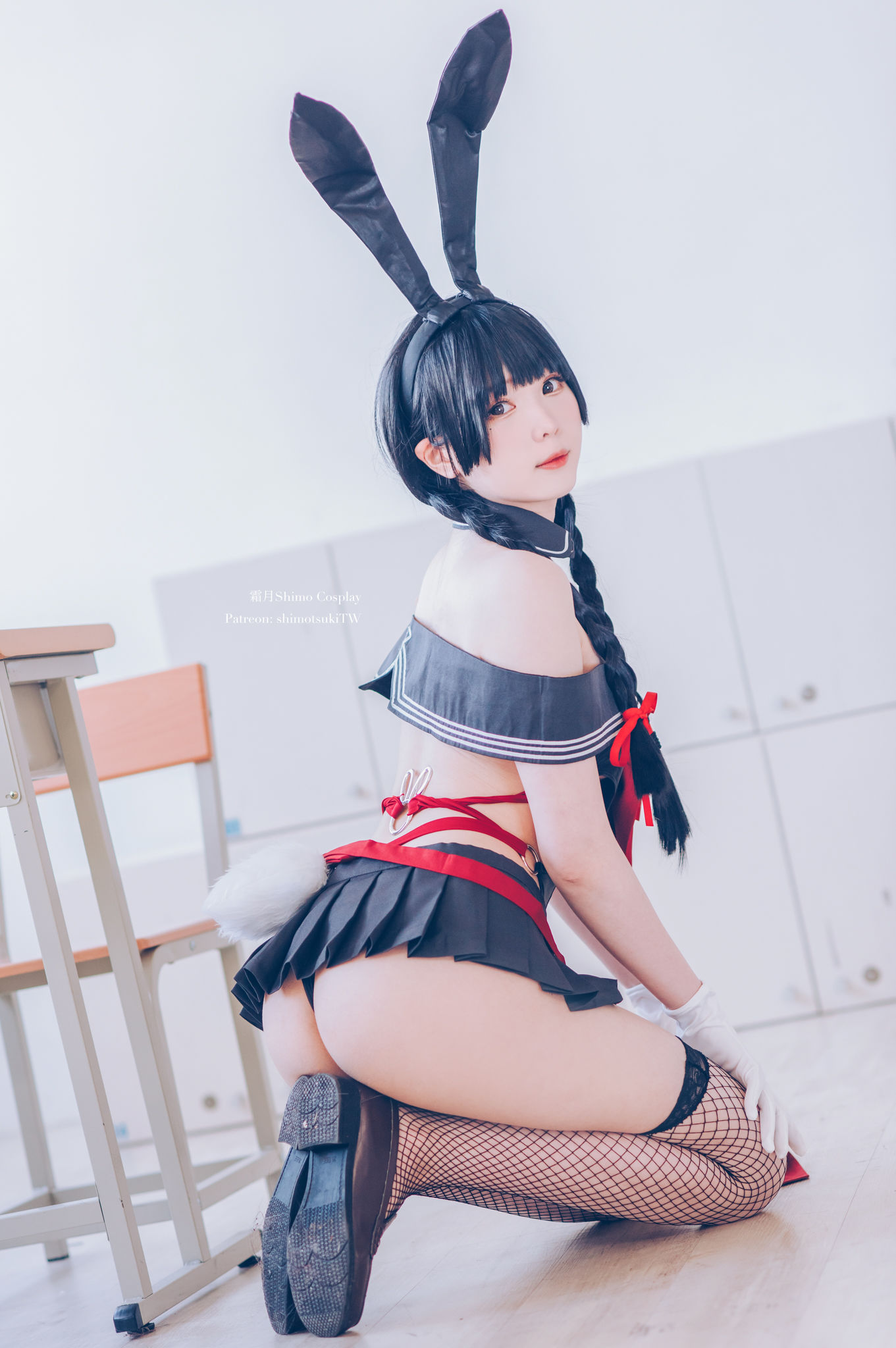 微博妹纸霜月shimo – 卯月桃子 水手服兔女郎 [19P]