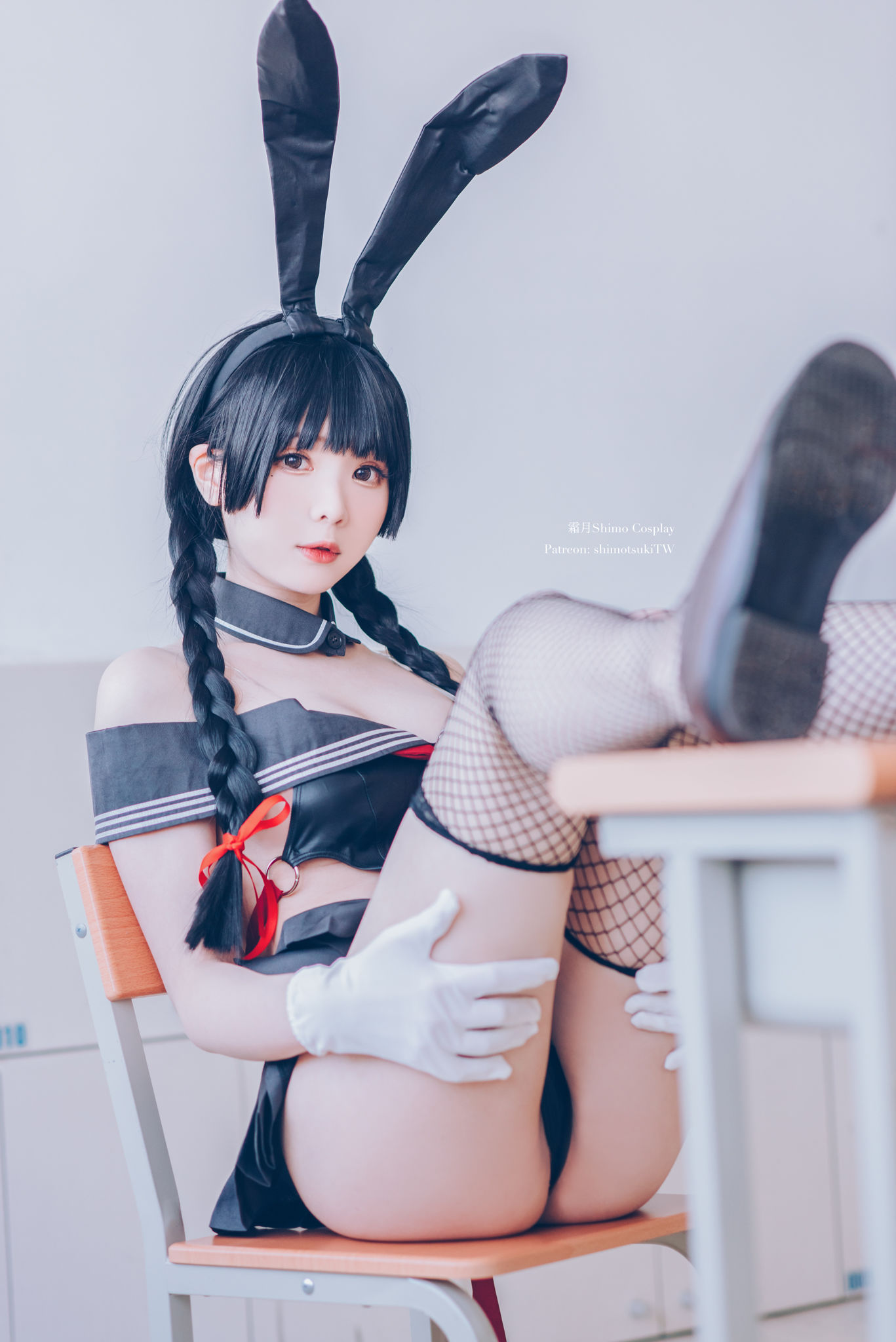 微博妹纸霜月shimo – 卯月桃子 水手服兔女郎 [19P]