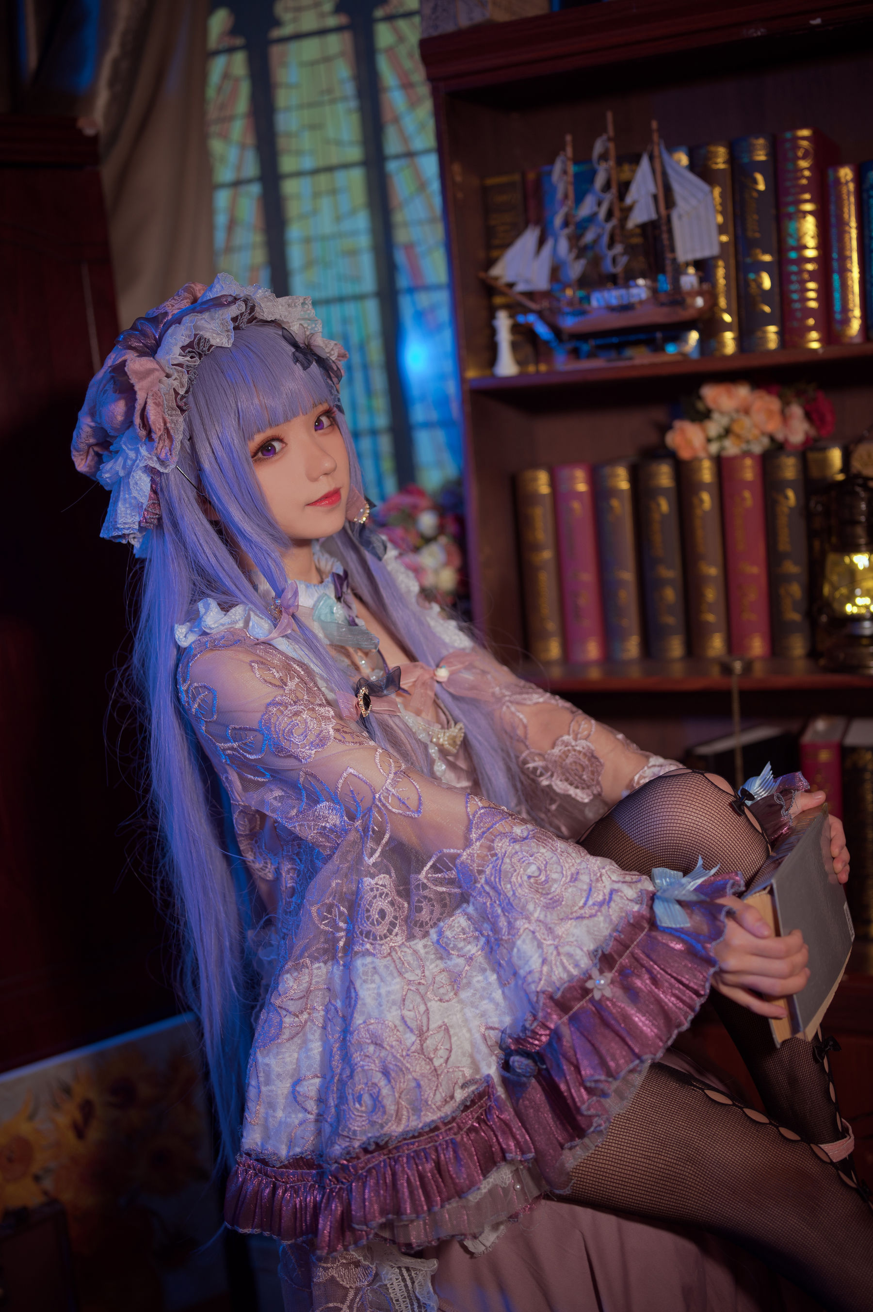 花柒Hana – 帕秋莉睡衣 [13P]