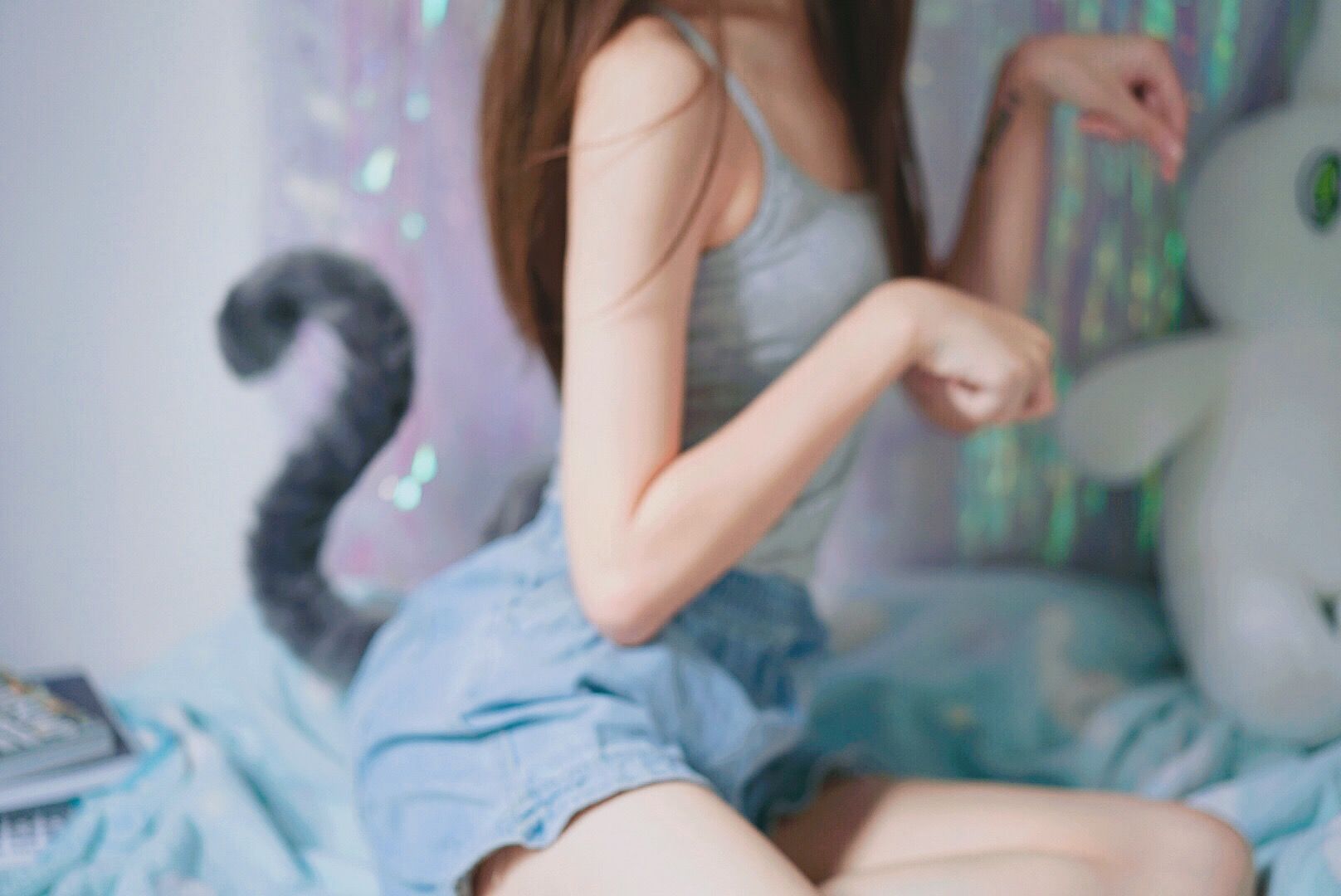 萌妹子眼酱大魔王w – 灰尾猫系 [14P]