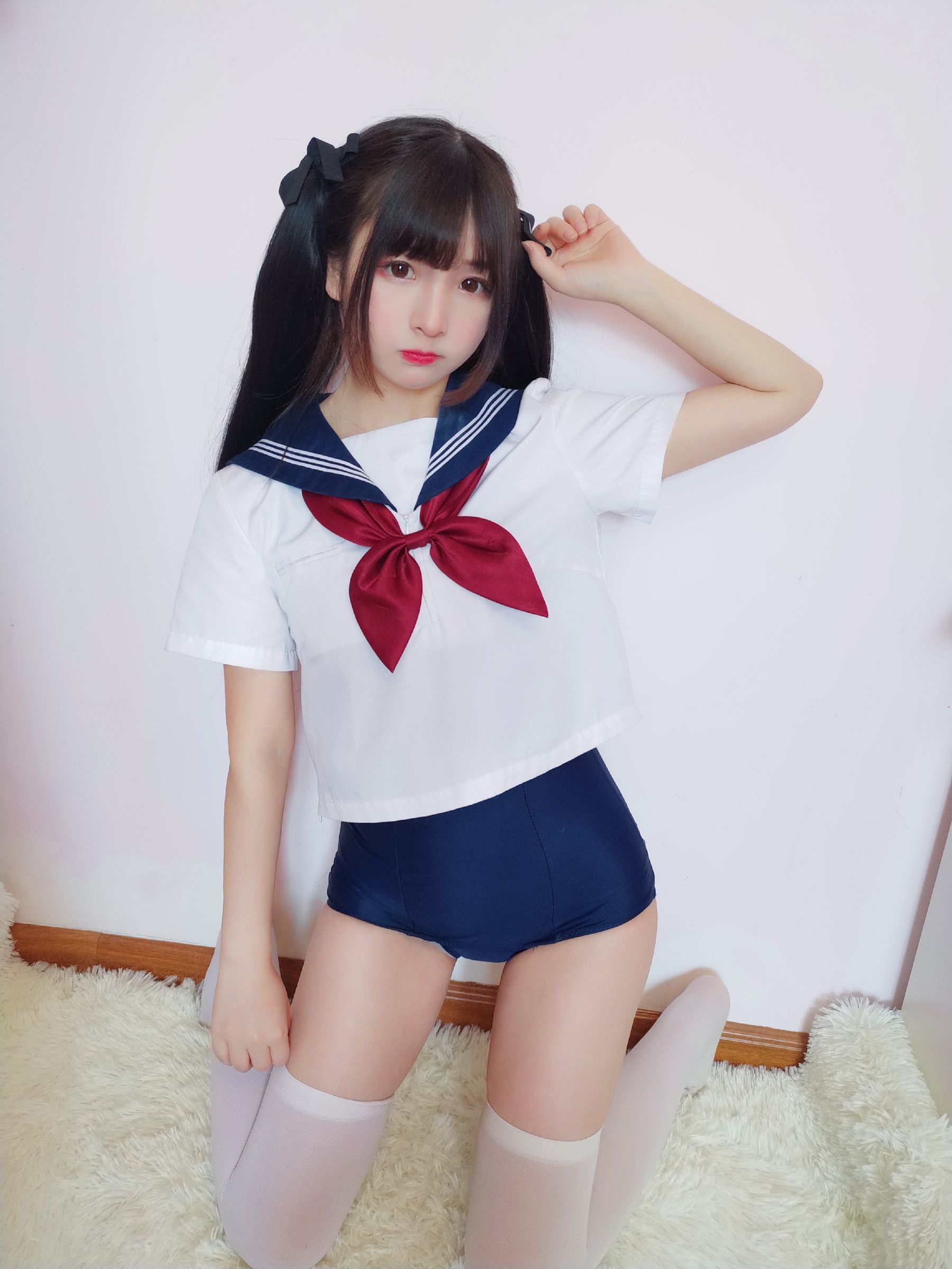 二次元美女古川kagura 水手服死库水 [16P]