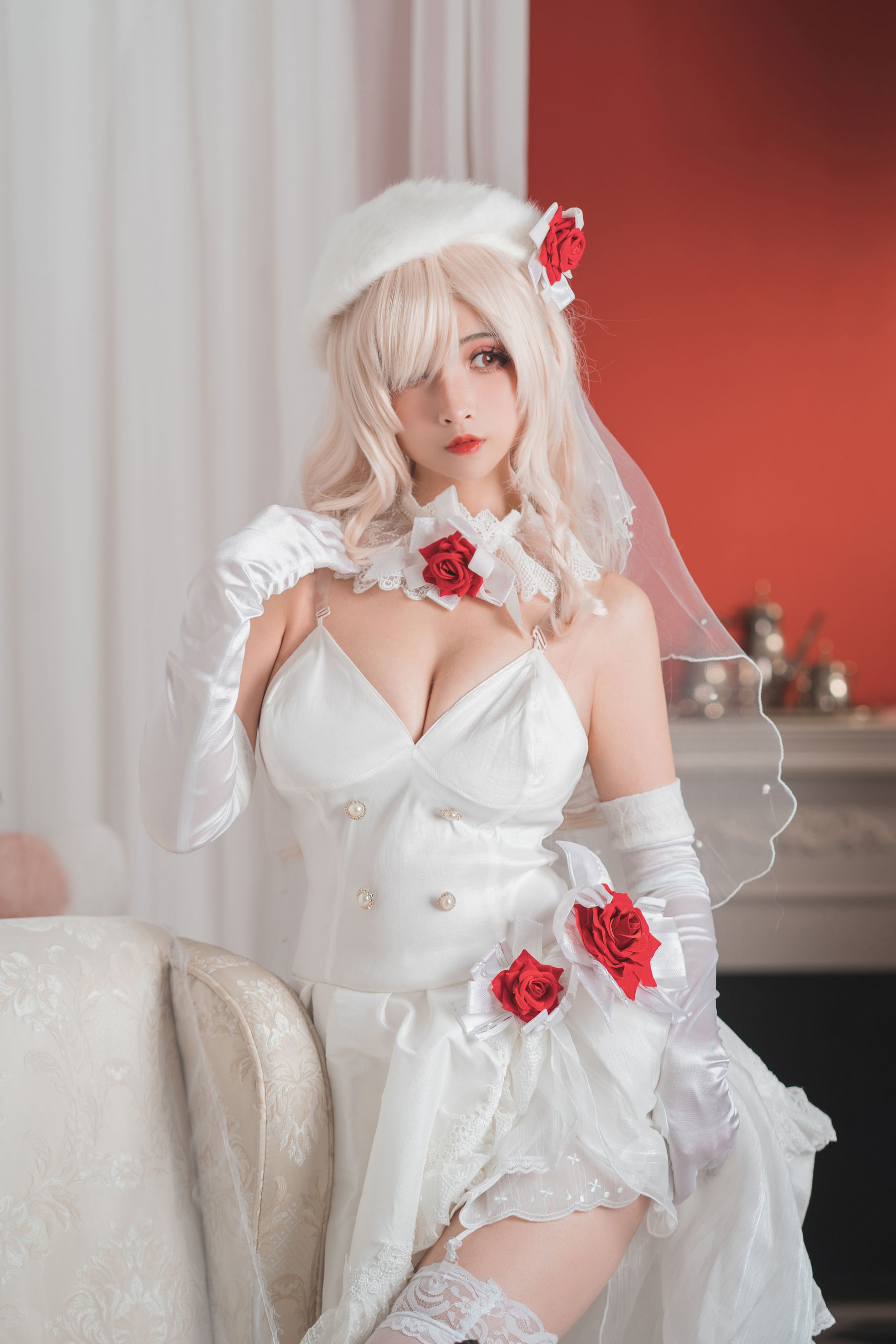 COS福利rioko凉凉子 G36C&花嫁 [25P]