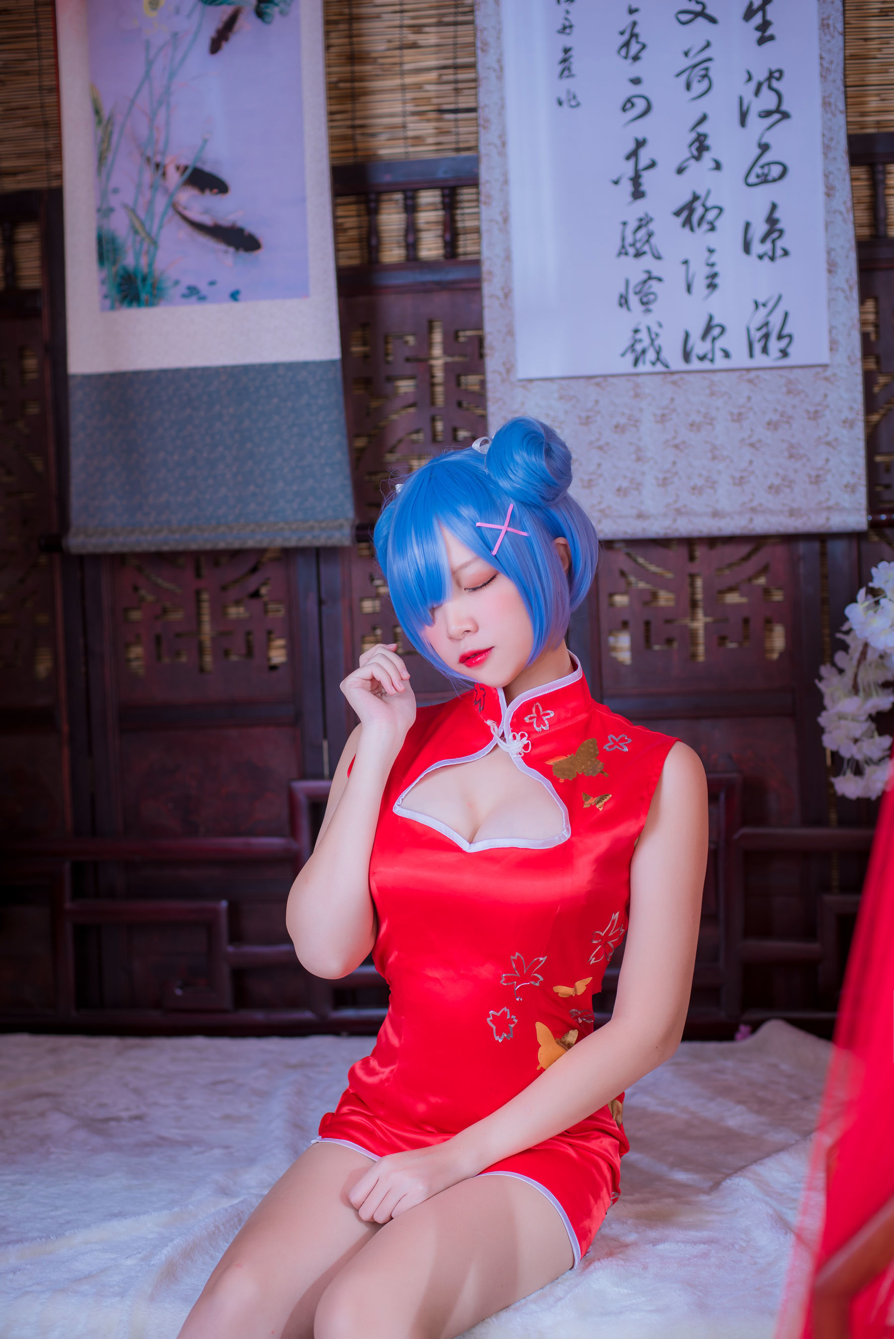 人气Coser二佐Nisa 蕾姆旗袍 [30P]