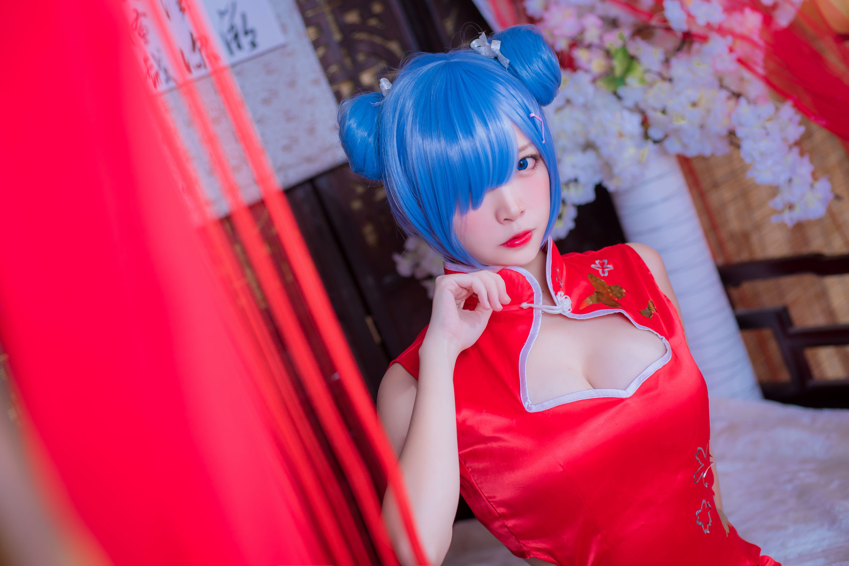 人气Coser二佐Nisa 蕾姆旗袍 [30P]
