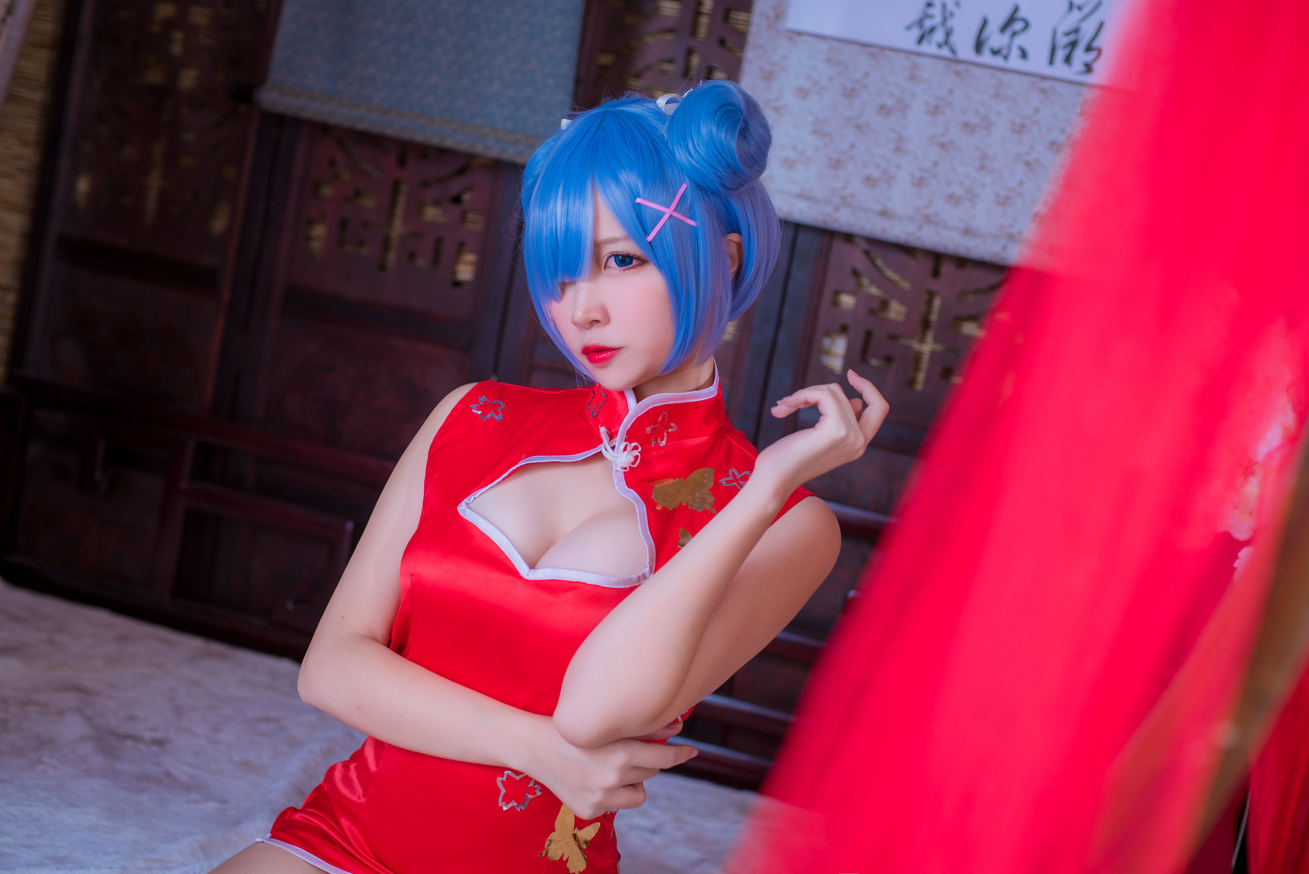 人气Coser二佐Nisa 蕾姆旗袍 [30P]