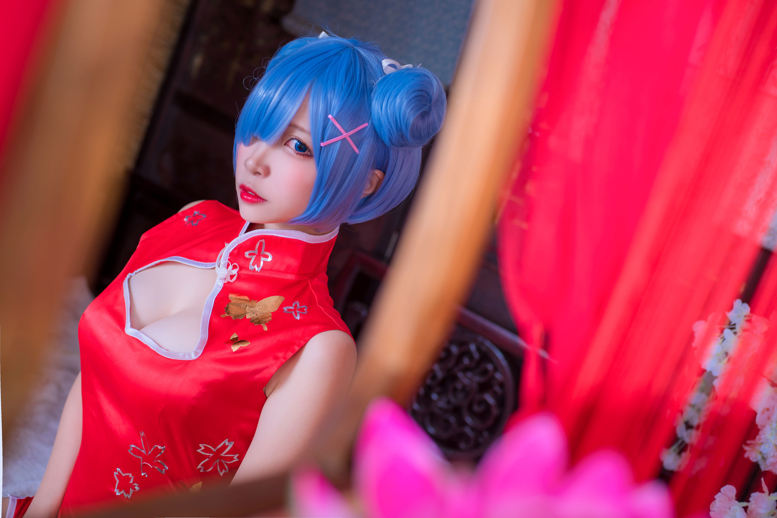 人气Coser二佐Nisa 蕾姆旗袍 [30P]