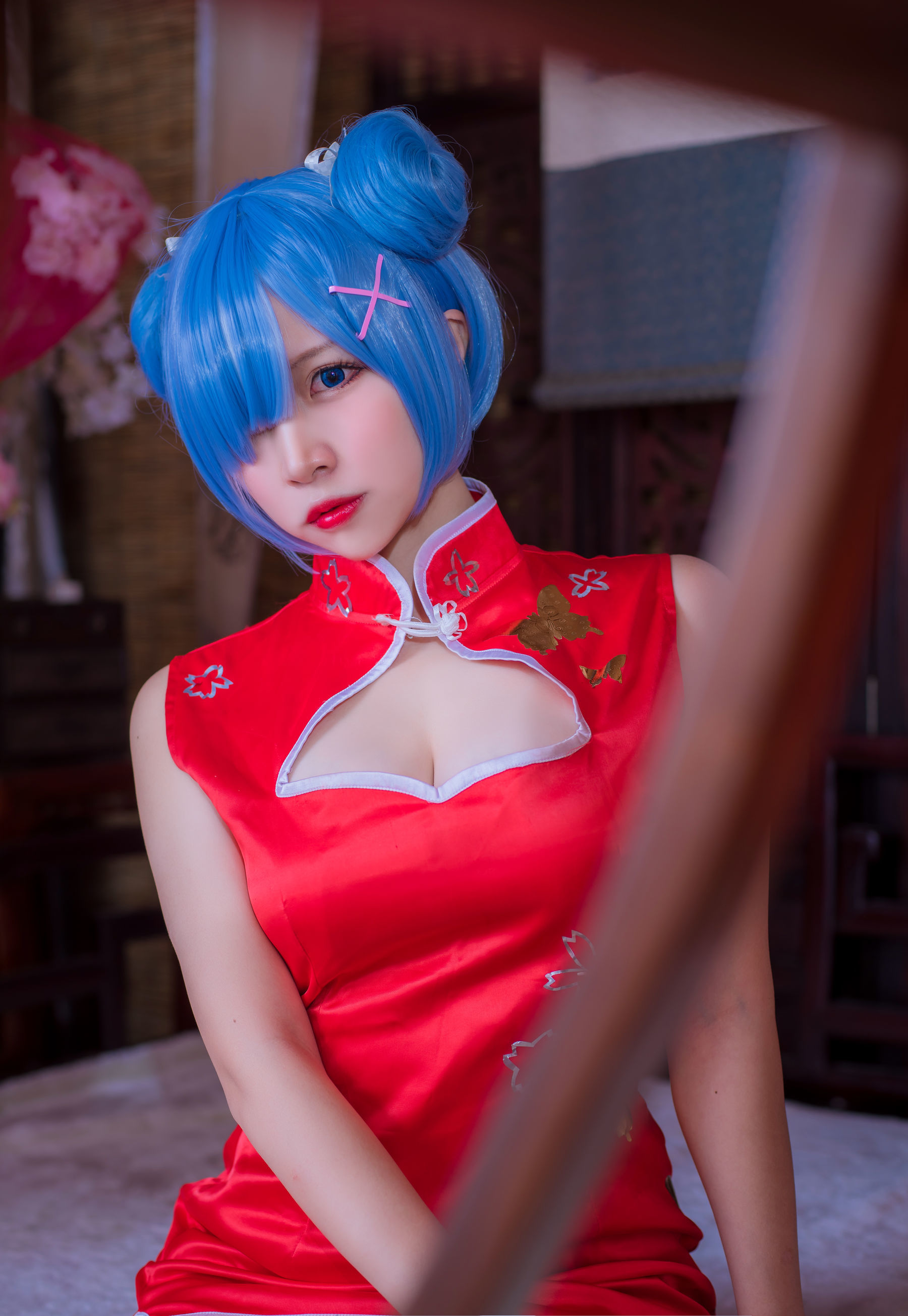 人气Coser二佐Nisa 蕾姆旗袍 [30P]