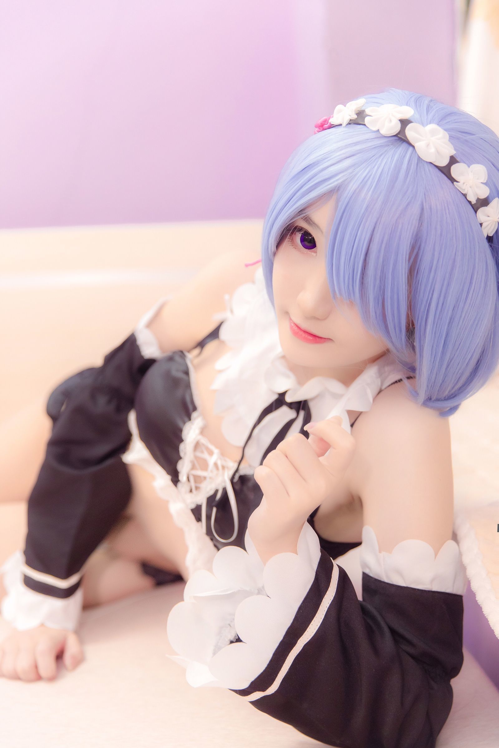 [萝莉COS] 南桃Momoko – 蕾姆内衣 [16P]