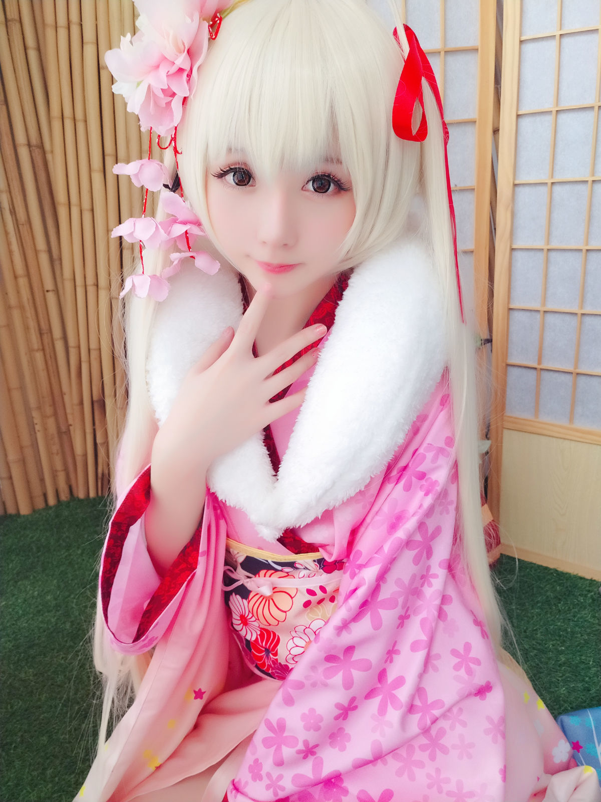 [萝莉COS] 星之迟迟 VOL.01 粉红泡泡包 [56P]