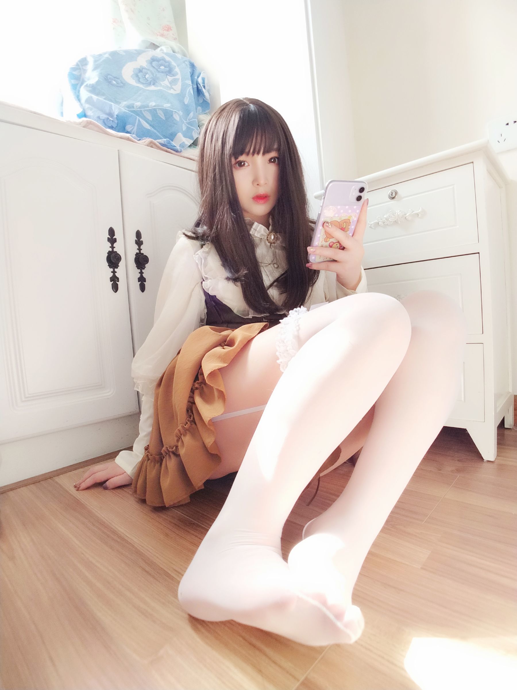 二次元美女古川kagura – 蕾丝长筒吊带丝袜 [38P]