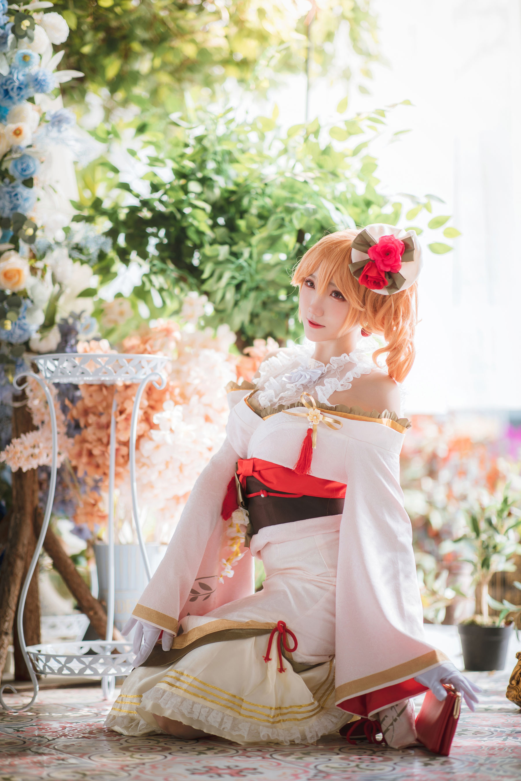 Coser瓜希酱福利 – 碧蓝航线 黎塞留和服 [22P]