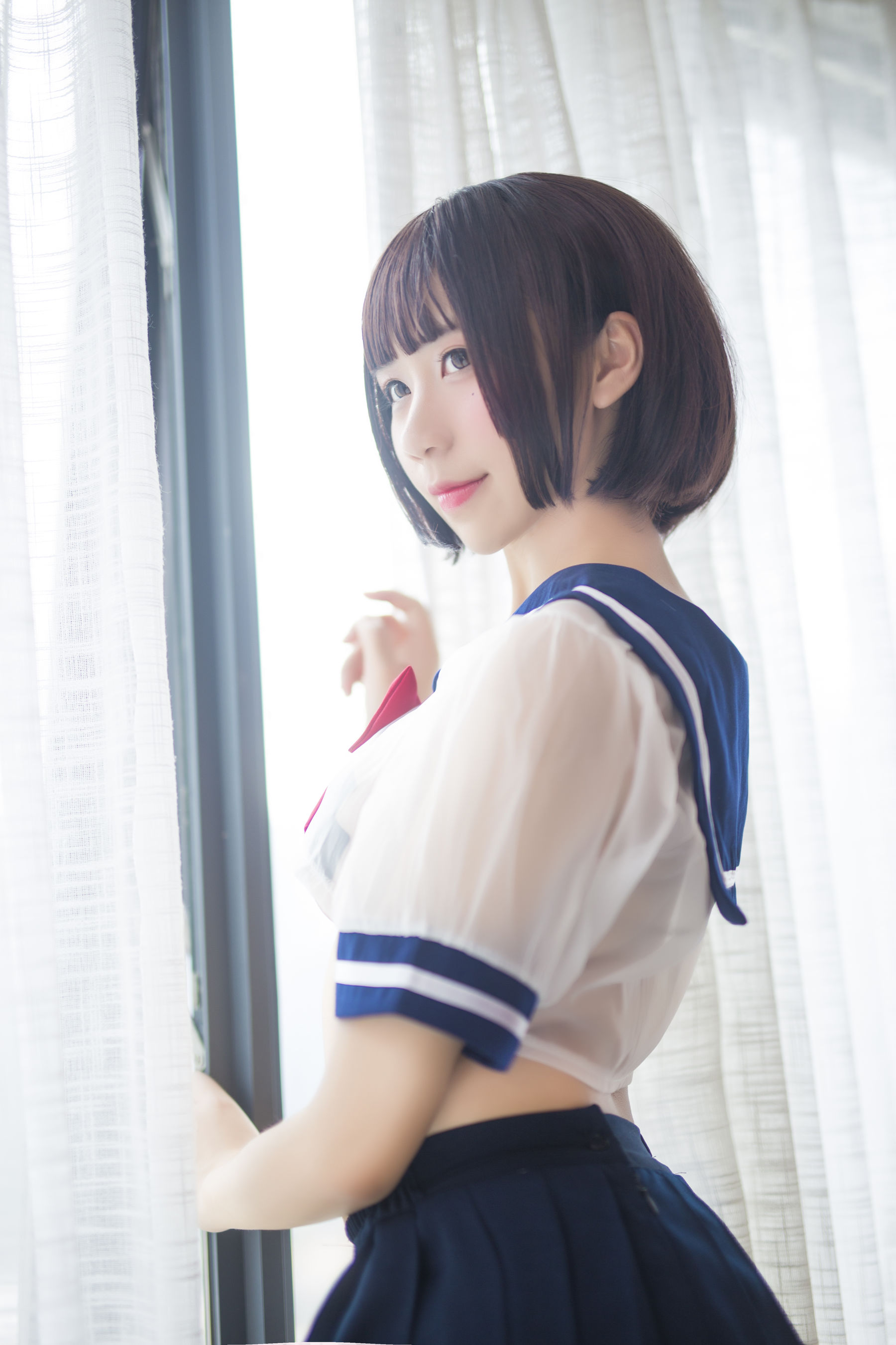 动漫博主九曲Jean JK透明制服 [21P]