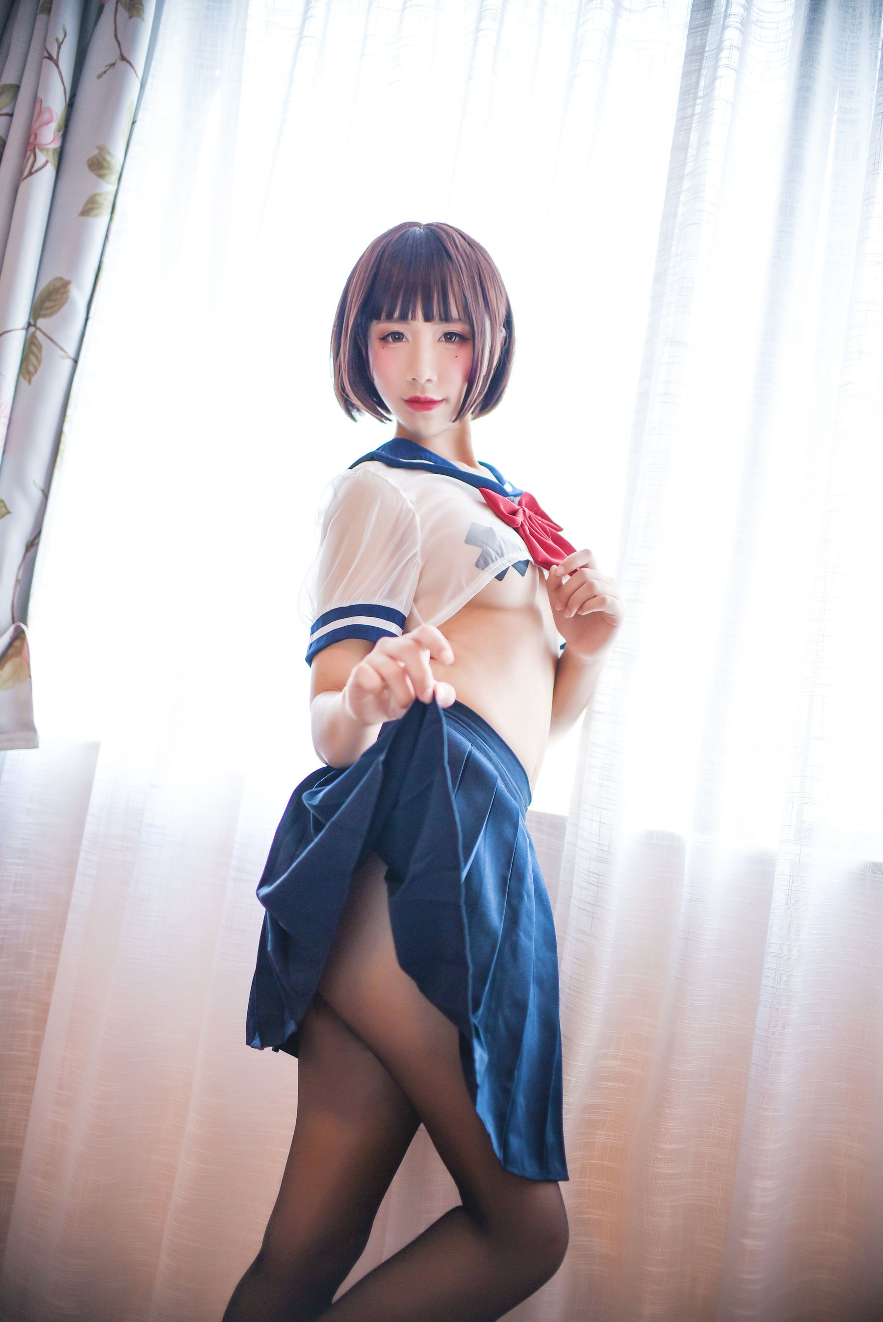 动漫博主九曲Jean JK透明制服 [21P]