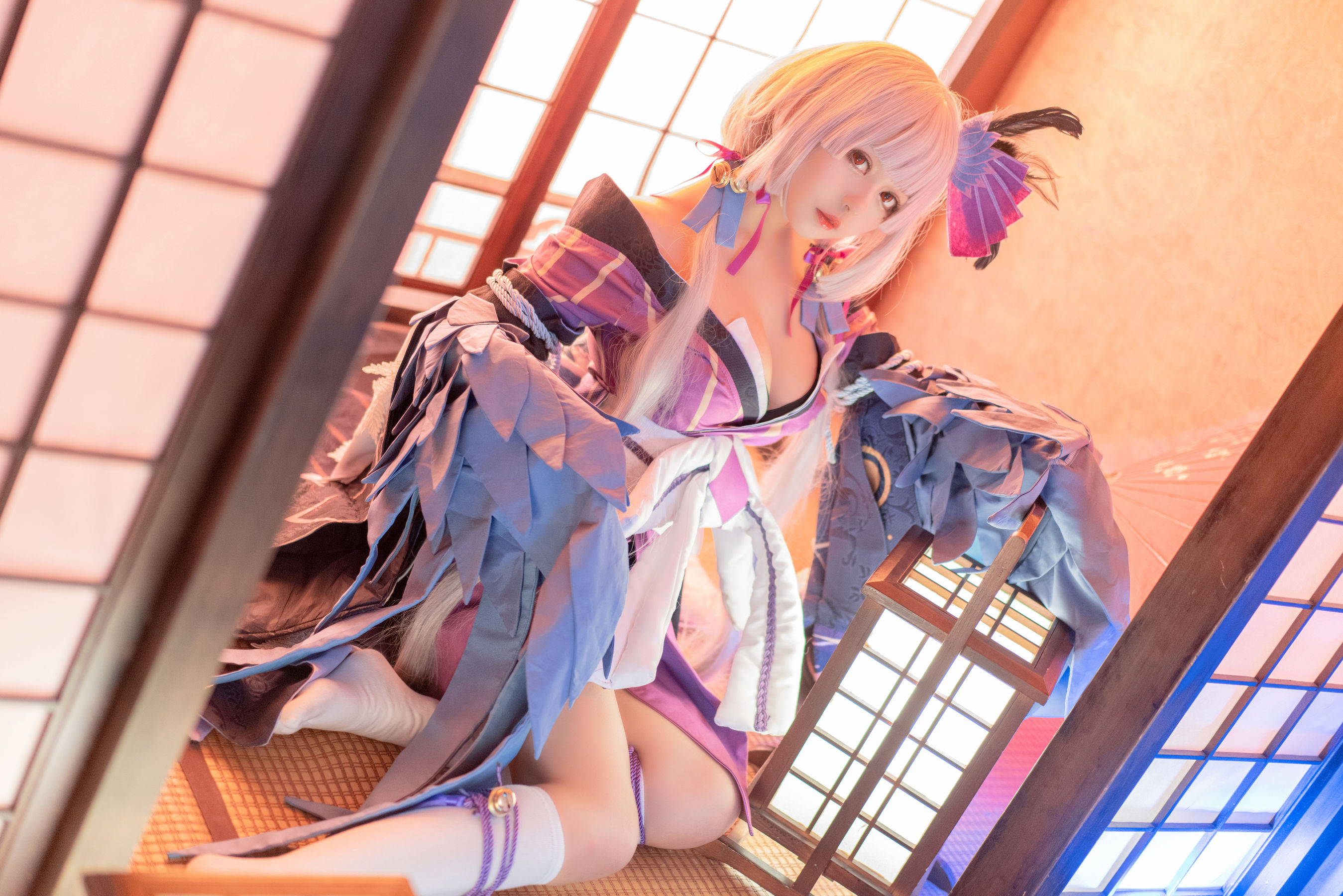 [Cosplay写真] 大眼萌妹黑猫猫OvO – 以津真天 [15P]