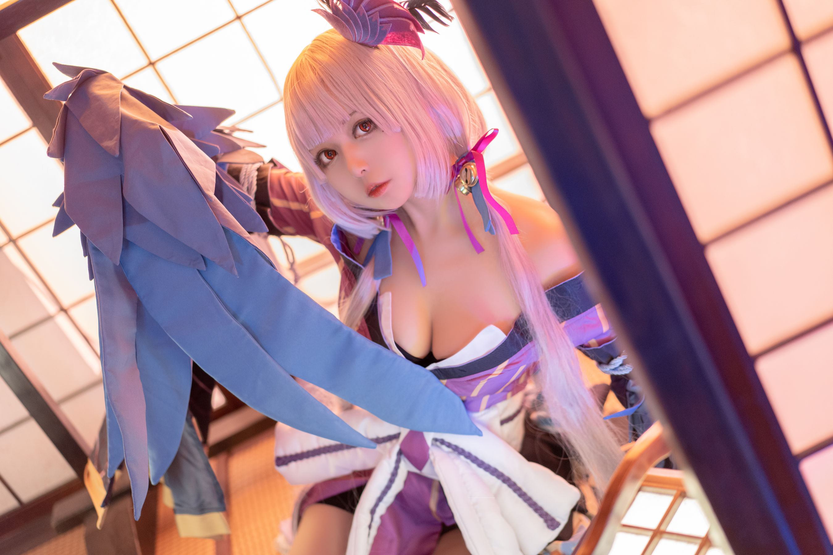 [Cosplay写真] 大眼萌妹黑猫猫OvO – 以津真天 [15P]