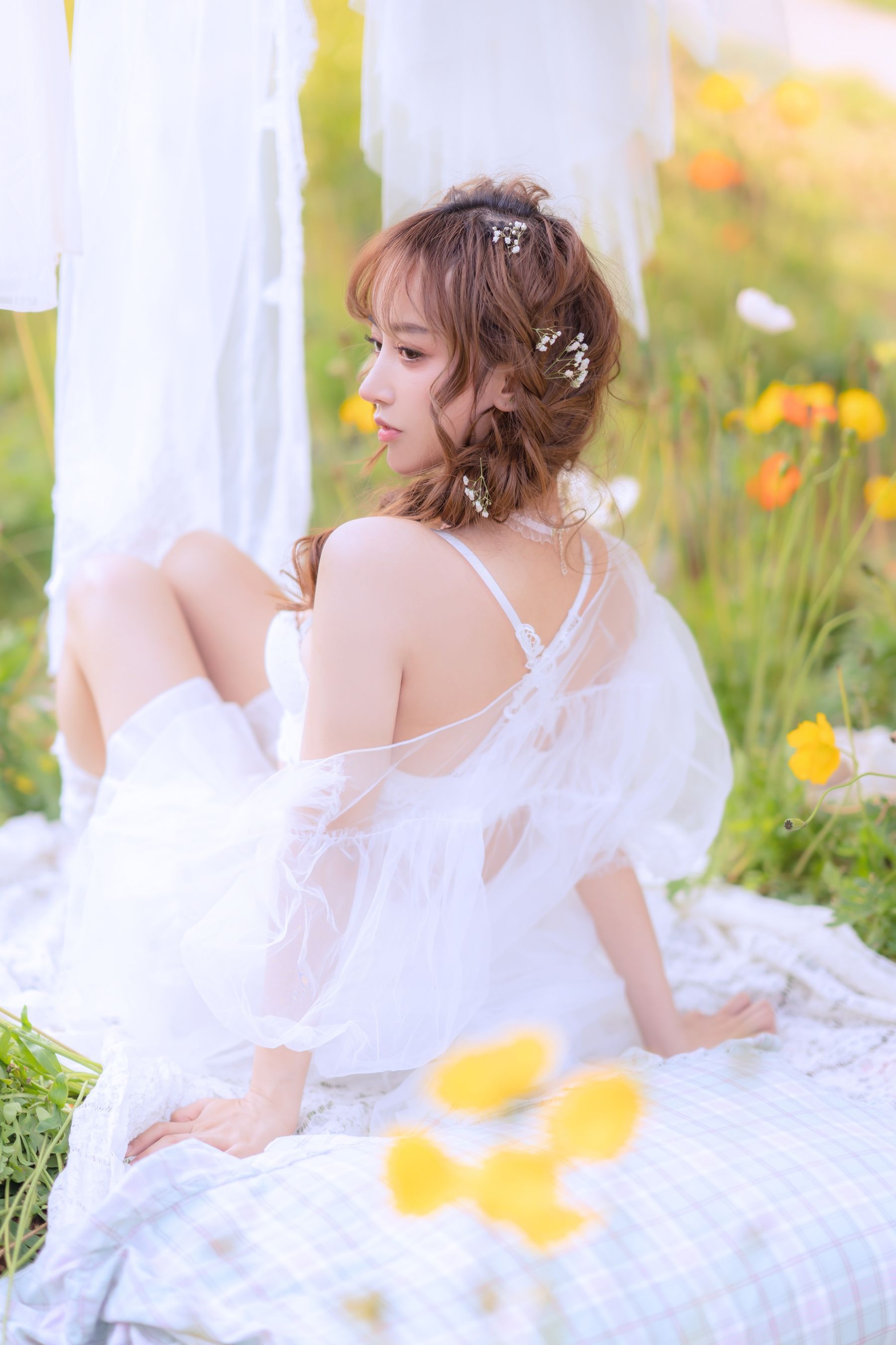 斗鱼米线线sama – 夏日限定 晒衣服 [41P]