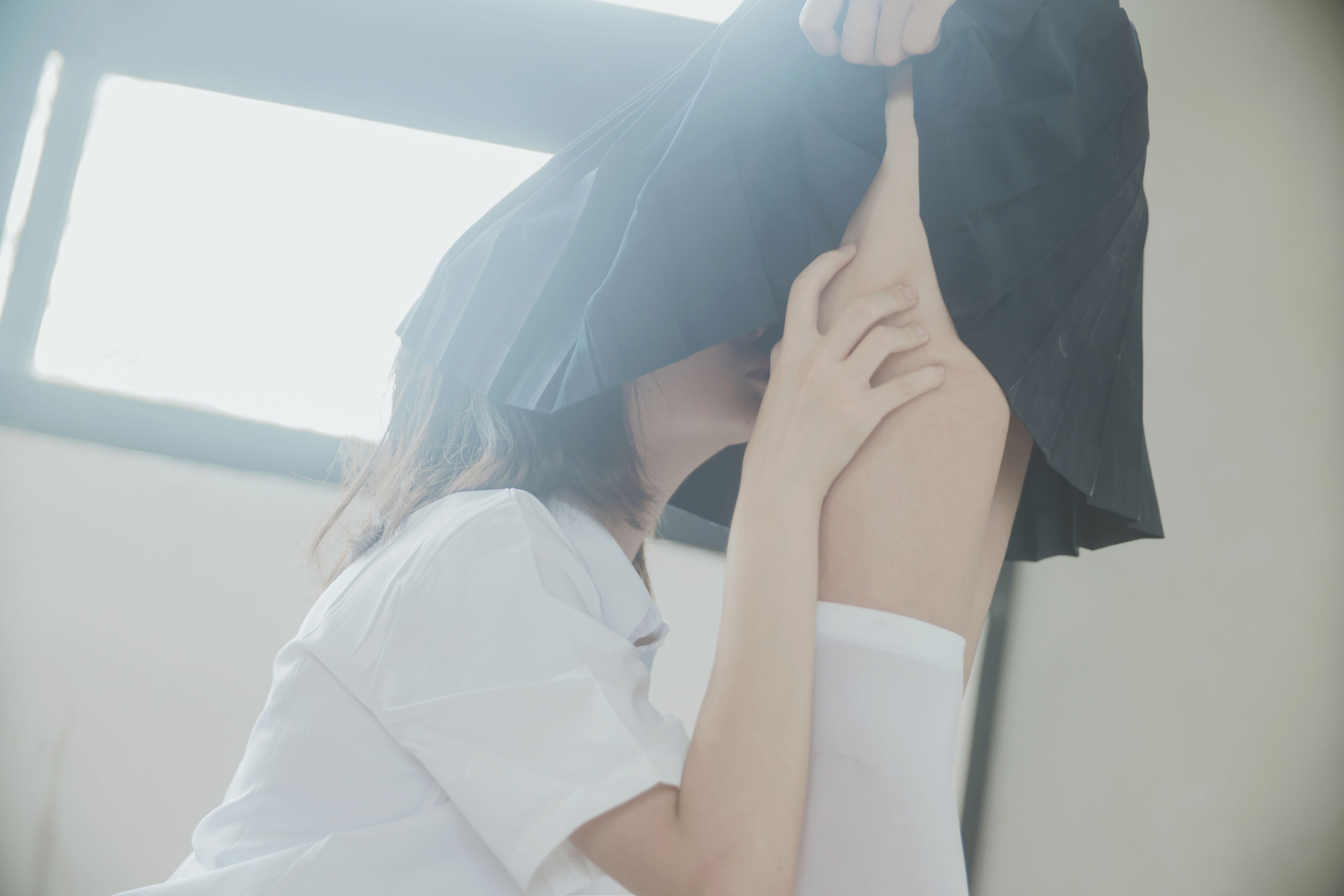 [萝莉COS] 桜桃喵&疯猫ss《JK百合》 [43P]
