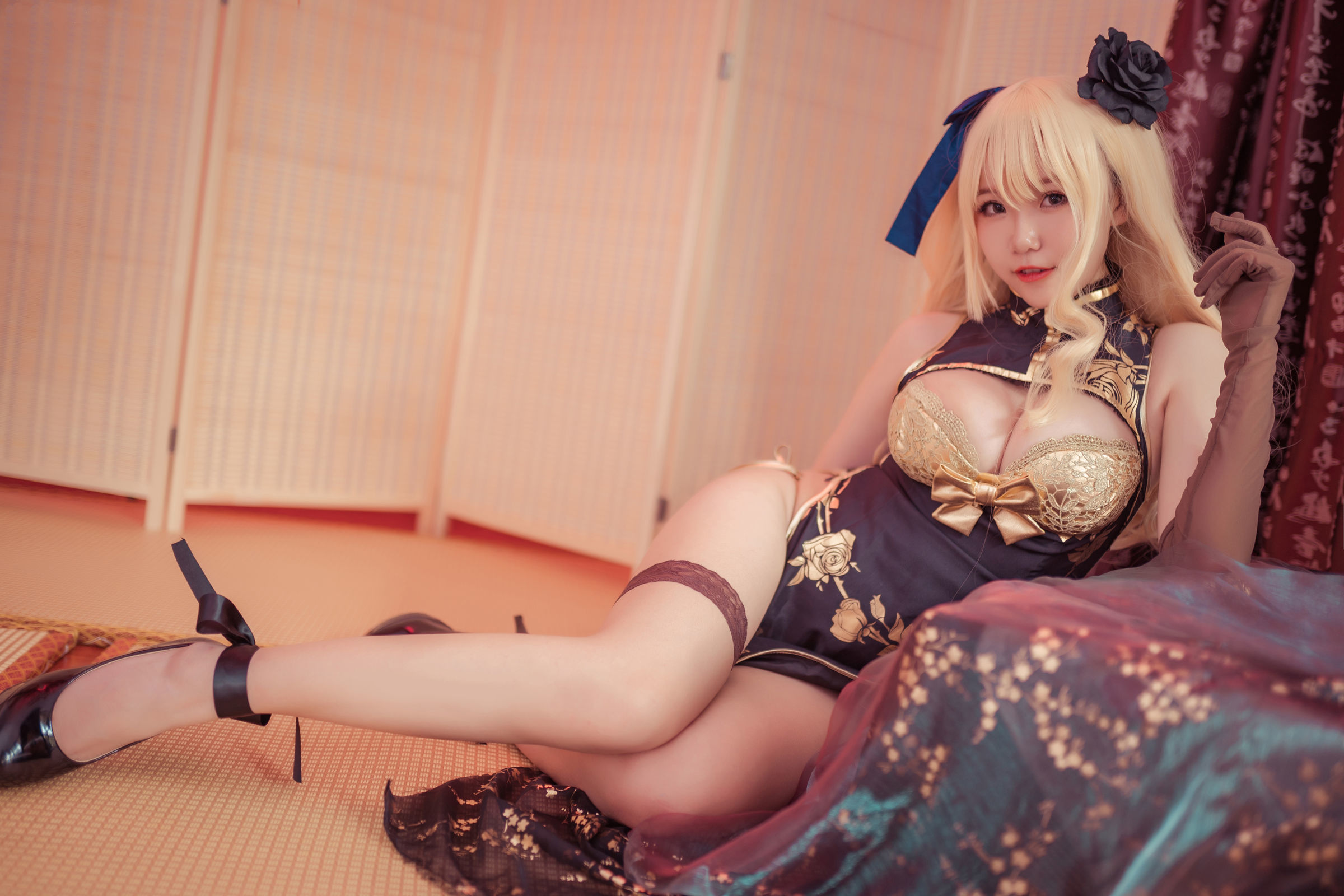 [萝莉COS] Yoko宅夏Cos – 金莲 [24P]